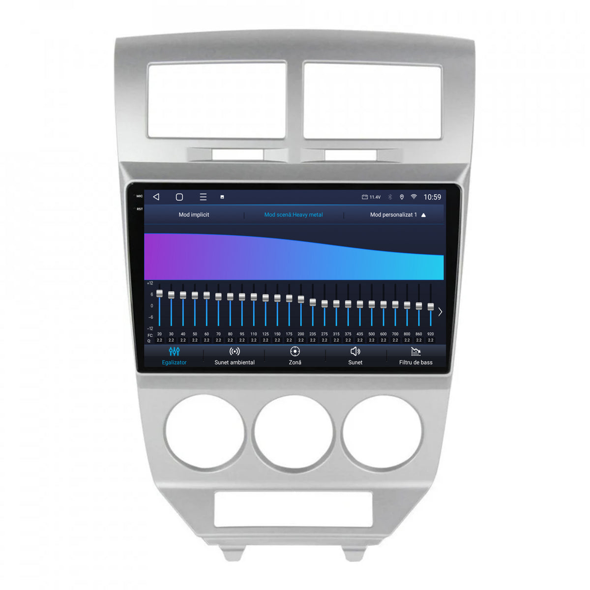 Navigatie 2K HUB64 Dodge Caliber (2006-2010), 8GB RAM, Android, Octacore, Slot Sim 4G, DSP, GPS, Wi-FI, Carplay, Android Auto, USB, Bluetooth, Waze, Touchscreen, 10.36 Inch
