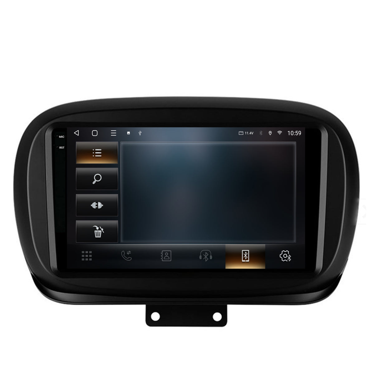 Navigatie 2K HUB64 Fiat 500X (2014-2020), 4GB RAM, Android, Octacore, Slot Sim 4G, DSP, GPS, Wi-FI, Carplay, Android Auto, USB, Bluetooth, Waze, Touchscreen, 9.5 Inch