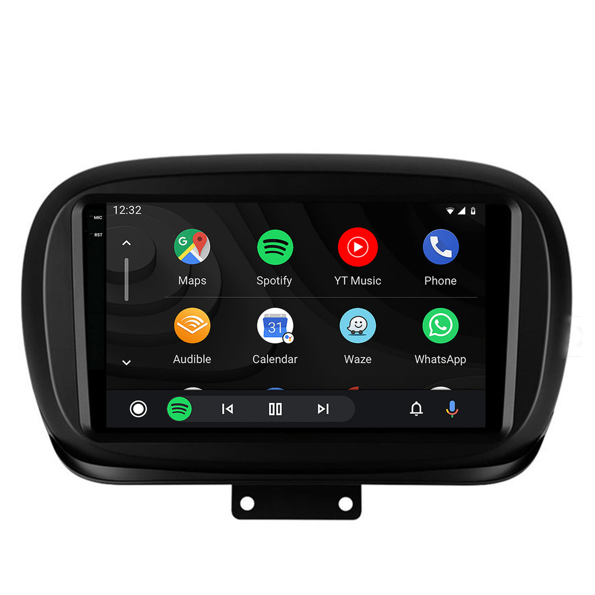 Navigatie 2K HUB64 Fiat 500X (2014-2020), 4GB RAM, Android, Octacore, Slot Sim 4G, DSP, GPS, Wi-FI, Carplay, Android Auto, USB, Bluetooth, Waze, Touchscreen, 9.5 Inch