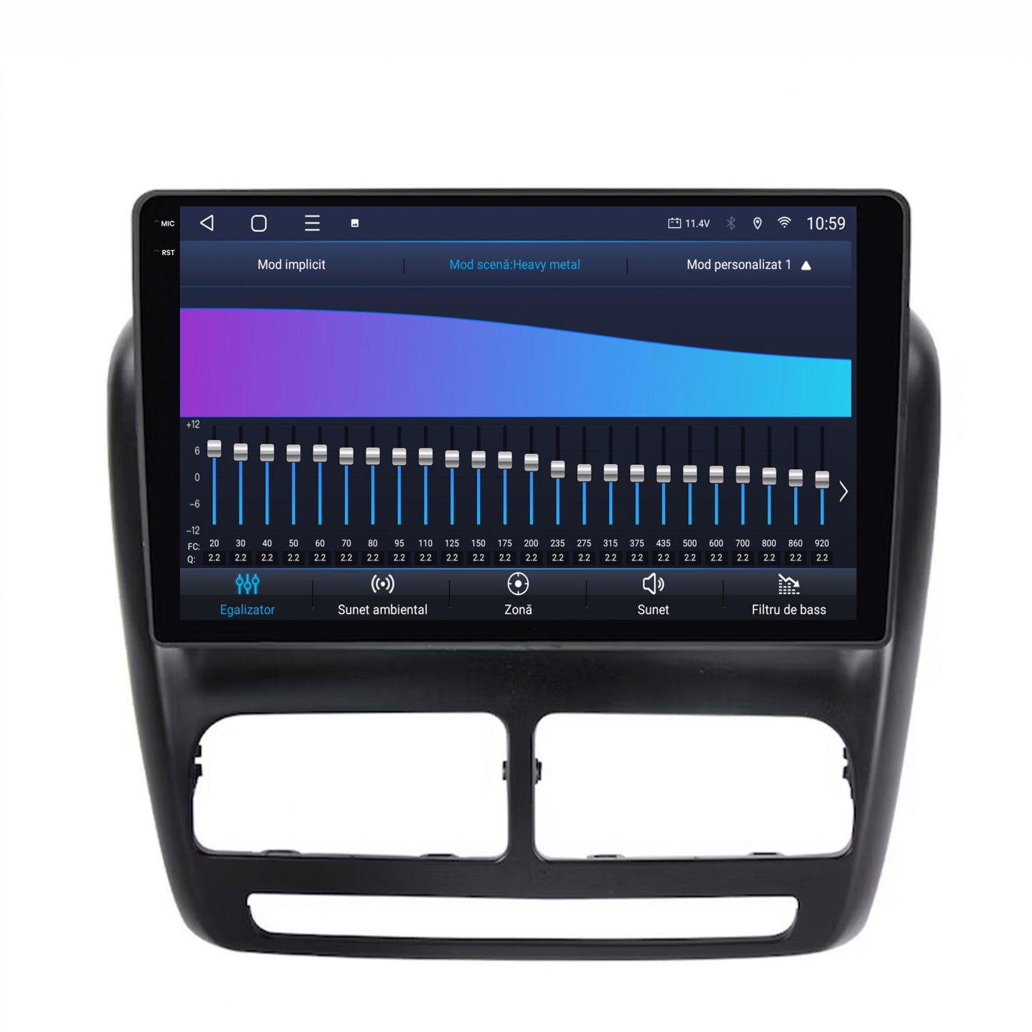 Navigatie 2K HUB64 Fiat Doblo (2010-2015), 4GB RAM, Android, Octacore, Slot Sim 4G, DSP, GPS, Wi-FI, Carplay, Android Auto, USB, Bluetooth, Waze, Touchscreen, 10.36 Inch