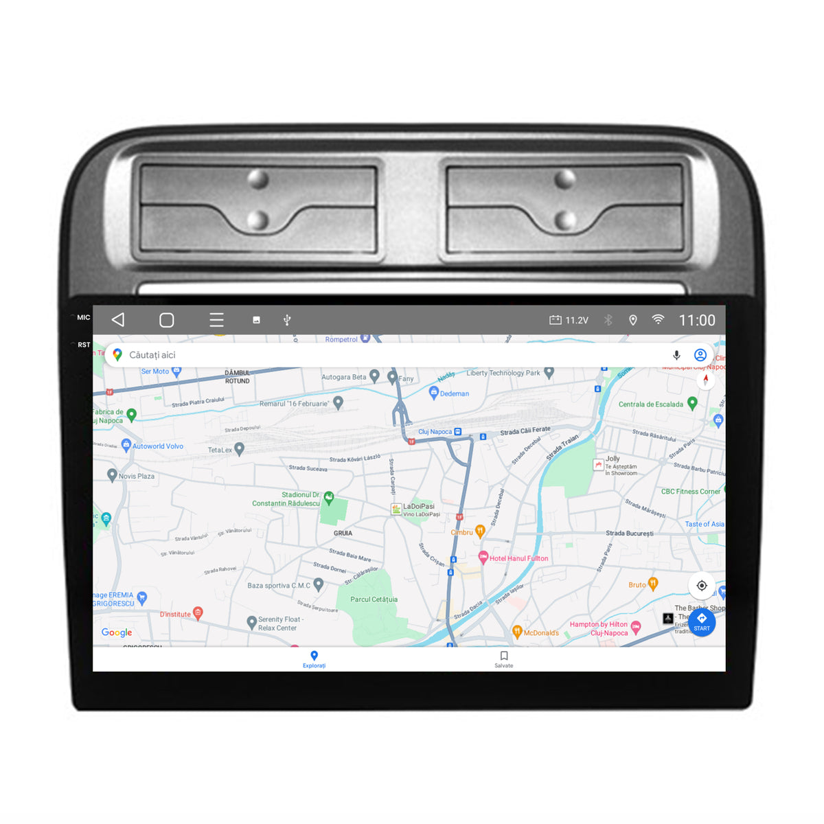 Navigatie 2K HUB64 Fiat Punto / Linea (2007-2014), 4GB RAM, Android, Octacore, Slot Sim 4G, DSP, GPS, Wi-FI, Carplay, Android Auto, USB, Bluetooth, Waze, Touchscreen, 9.5 Inch