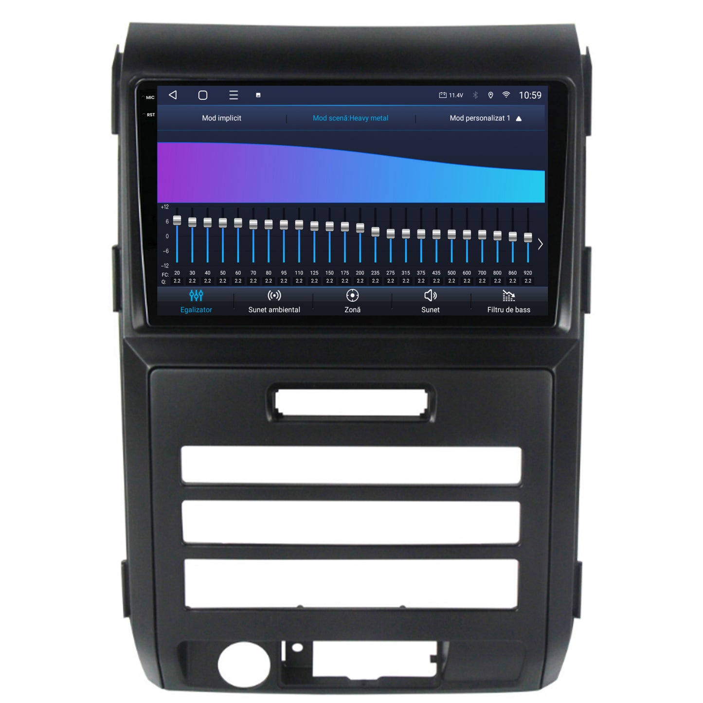 Navigatie 2K HUB64 Ford F150 (2008-2014), 8GB RAM, Android, Octacore, Slot Sim 4G, DSP, GPS, Wi-FI, Carplay, Android Auto, USB, Bluetooth, Waze, Touchscreen, 9.5 Inch