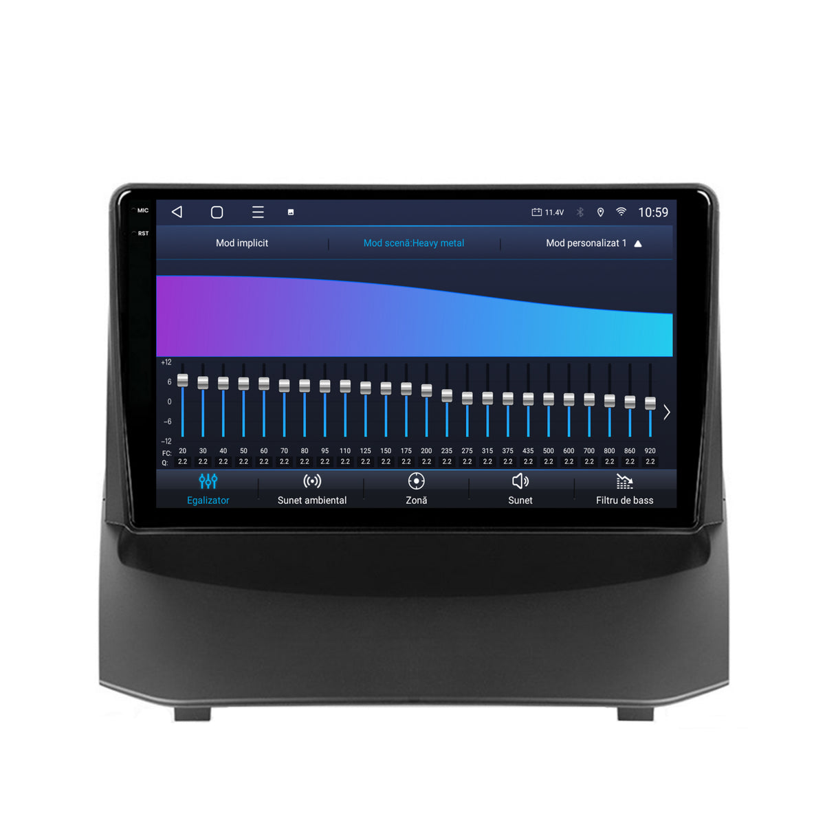 Navigatie 2K HUB64 Ford Fiesta (2013-2017), 4GB RAM, Android, Octacore, Slot Sim 4G, DSP, GPS, Wi-FI, Carplay, Android Auto, USB, Bluetooth, Waze, Touchscreen, 9.5 Inch
