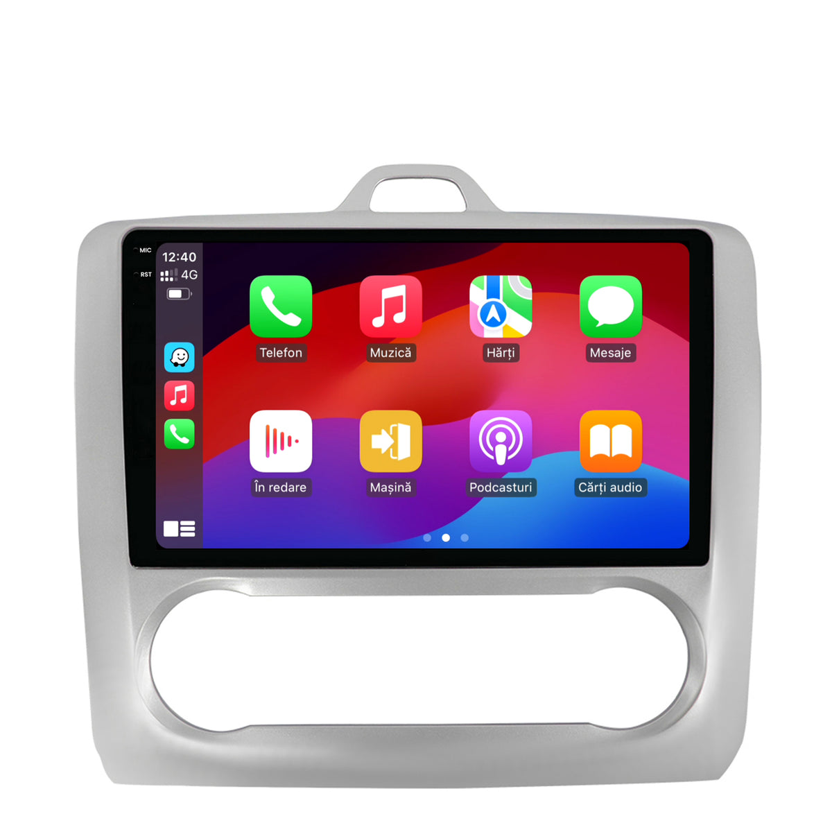 Navigatie 2K HUB64 Ford Focus MK2 (2004-2011) Clima Automata, 4GB RAM, Android, Octacore, Slot Sim 4G, DSP, GPS, Wi-FI, Carplay, Android Auto, USB, Bluetooth, Waze, Touchscreen, 9.5 Inch