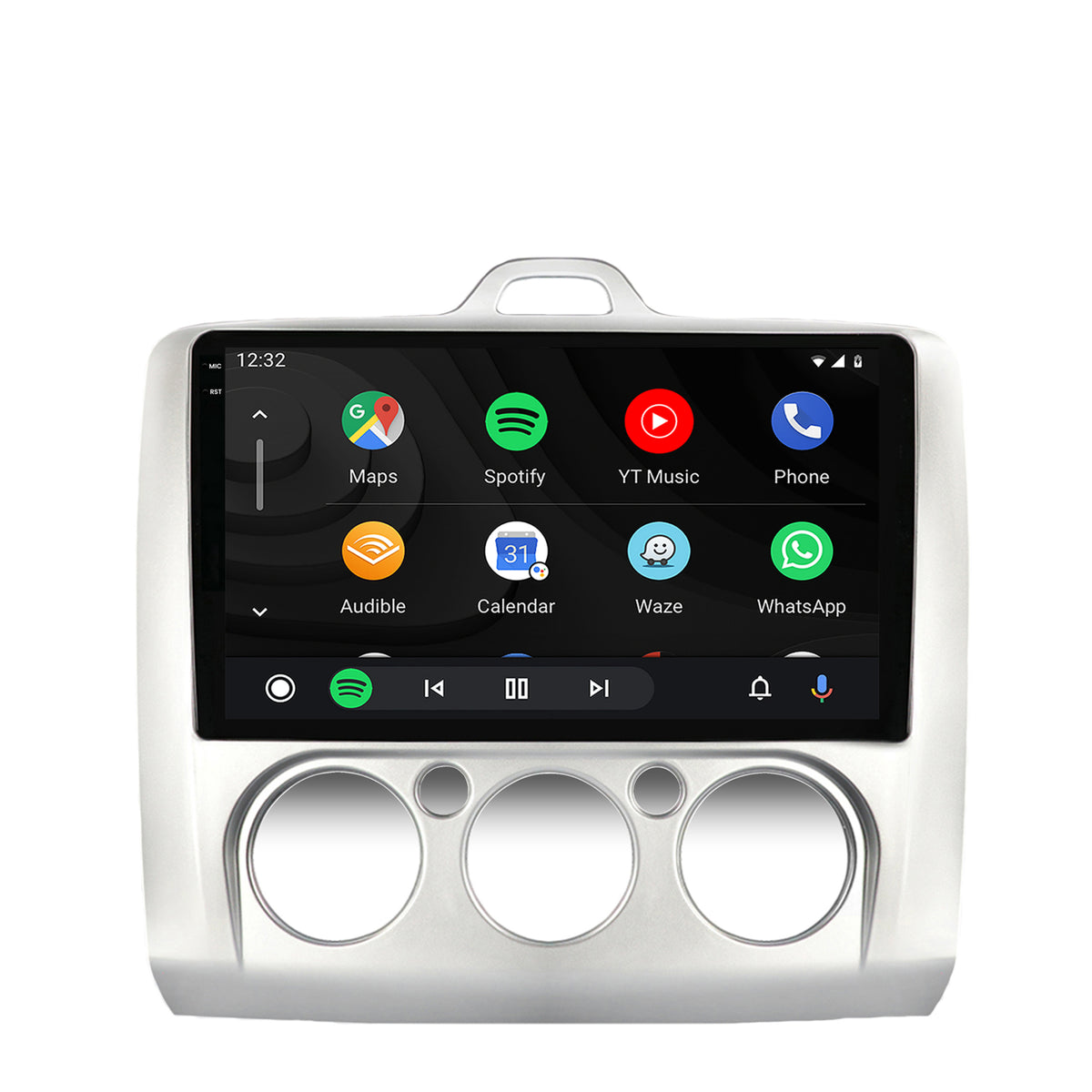 Navigatie 2K HUB64 Ford Focus MK2 (2004-2011), Clima manuala, 8GB RAM, Android, Octacore, Slot Sim 4G, DSP, GPS, Wi-FI, Carplay, Android Auto, USB, Bluetooth, Waze, Touchscreen, 9.5 Inch