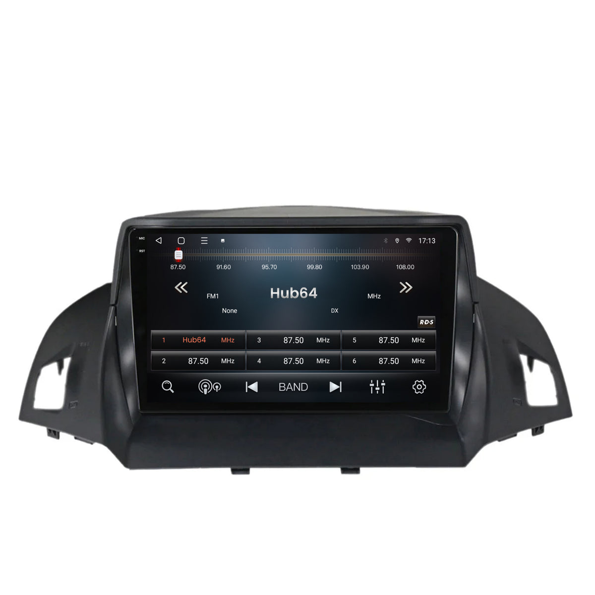 Navigatie 2K HUB64 Ford Kuga / C-Max (2013-2018), 4GB RAM, Android, Octacore, Slot Sim 4G, DSP, GPS, Wi-FI, Carplay, Android Auto, USB, Bluetooth, Waze, Touchscreen, 9.5 Inch