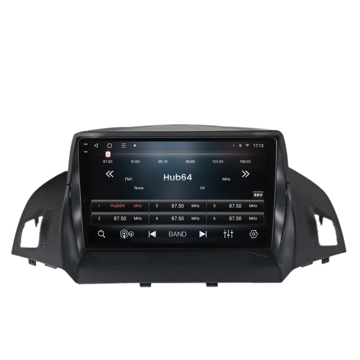 Navigatie 2K HUB64 Ford Kuga / C-Max (2013-2018), 8GB RAM, Android, Octacore, Slot Sim 4G, DSP, GPS, Wi-FI, Carplay, Android Auto, USB, Bluetooth, Waze, Touchscreen, 9.5 Inch