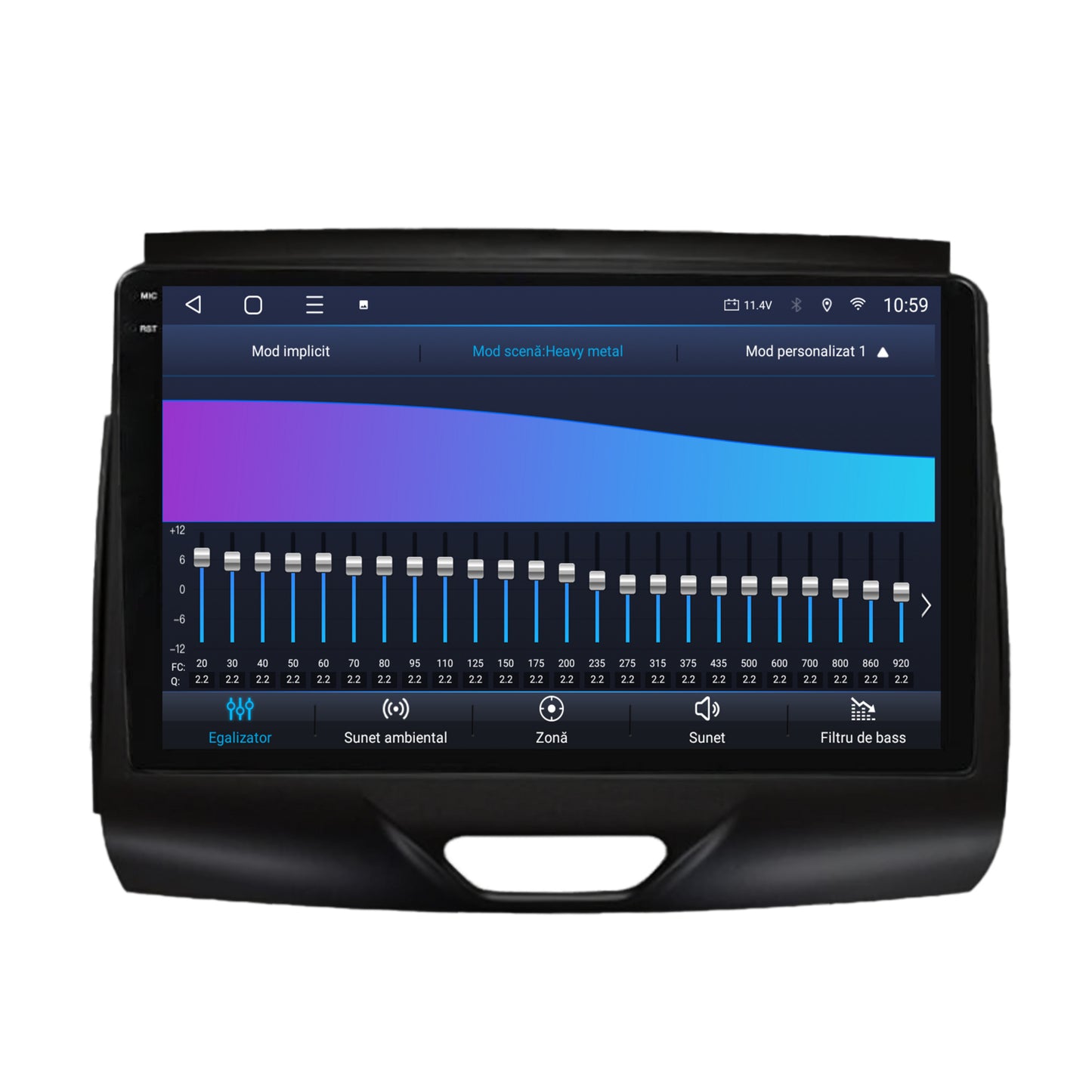 Navigatie 2K HUB64 Ford Ranger (2015-2018), 4GB RAM, Android, Octacore, Slot Sim 4G, DSP, GPS, Wi-FI, Carplay, Android Auto, USB, Bluetooth, Waze, Touchscreen, 9.5 Inch