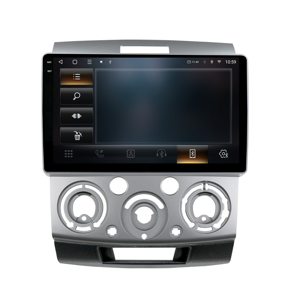 Navigatie 2K HUB64 Ford Ranger / Mazda BT50 (2007-2012), 4GB RAM, Android, Octacore, Slot Sim 4G, DSP, GPS, Wi-FI, Carplay, Android Auto, USB, Bluetooth, Waze, Touchscreen, 9.5 Inch