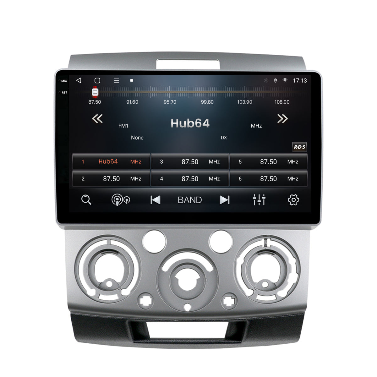 Navigatie 2K HUB64 Ford Ranger / Mazda BT50 (2007-2012), 4GB RAM, Android, Octacore, Slot Sim 4G, DSP, GPS, Wi-FI, Carplay, Android Auto, USB, Bluetooth, Waze, Touchscreen, 9.5 Inch