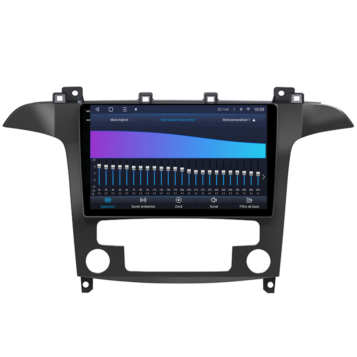 Navigatie 2K HUB64 Ford S-Max / Galaxy (2006-2015), 4GB RAM, Android, Octacore, Slot Sim 4G, DSP, GPS, Wi-FI, Carplay, Android Auto, USB, Bluetooth, Waze, Touchscreen, 9.5 Inch