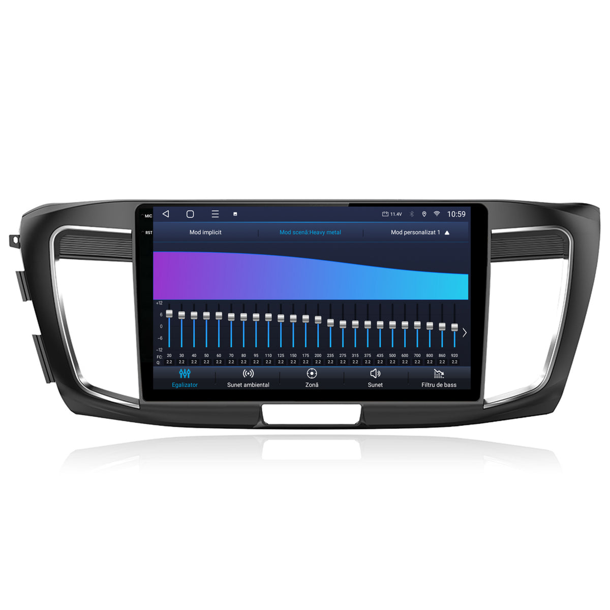 Navigatie 2K HUB64 Honda Accord 9 (2013-2017), 4GB RAM, Android, Octacore, Slot Sim 4G, DSP, GPS, Wi-FI, Carplay, Android Auto, USB, Bluetooth, Waze, Touchscreen, 10.36 Inch