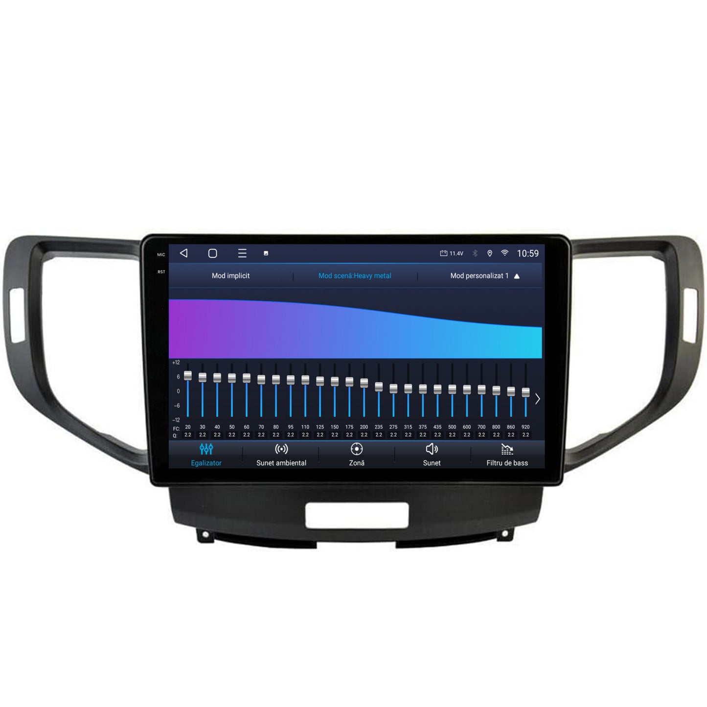 Navigatie 2K HUB64 Honda Accord VIII (2008-2012), 4GB RAM, Android, Octacore, Slot Sim 4G, DSP, GPS, Wi-FI, Carplay, Android Auto, USB, Bluetooth, Waze, Touchscreen, 9.5 Inch