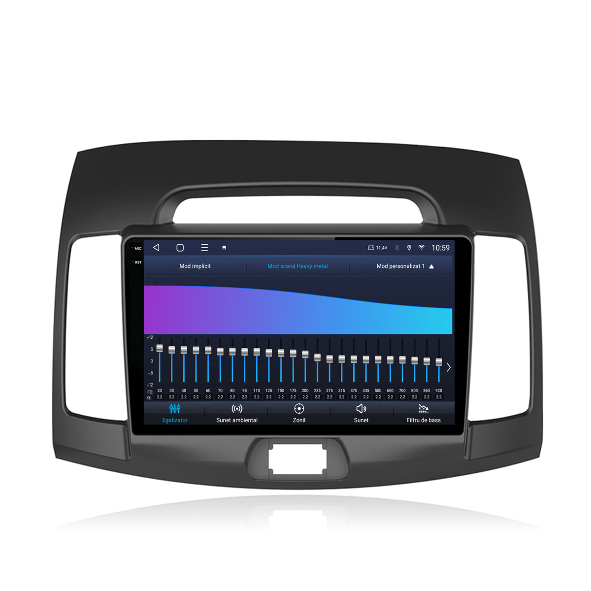 Navigatie 2K HUB64 Hyundai Elantra (2006-2011), 4GB RAM, Android, Octacore, Slot Sim 4G, DSP, GPS, Wi-FI, Carplay, Android Auto, USB, Bluetooth, Waze, Touchscreen, 9.5 Inch