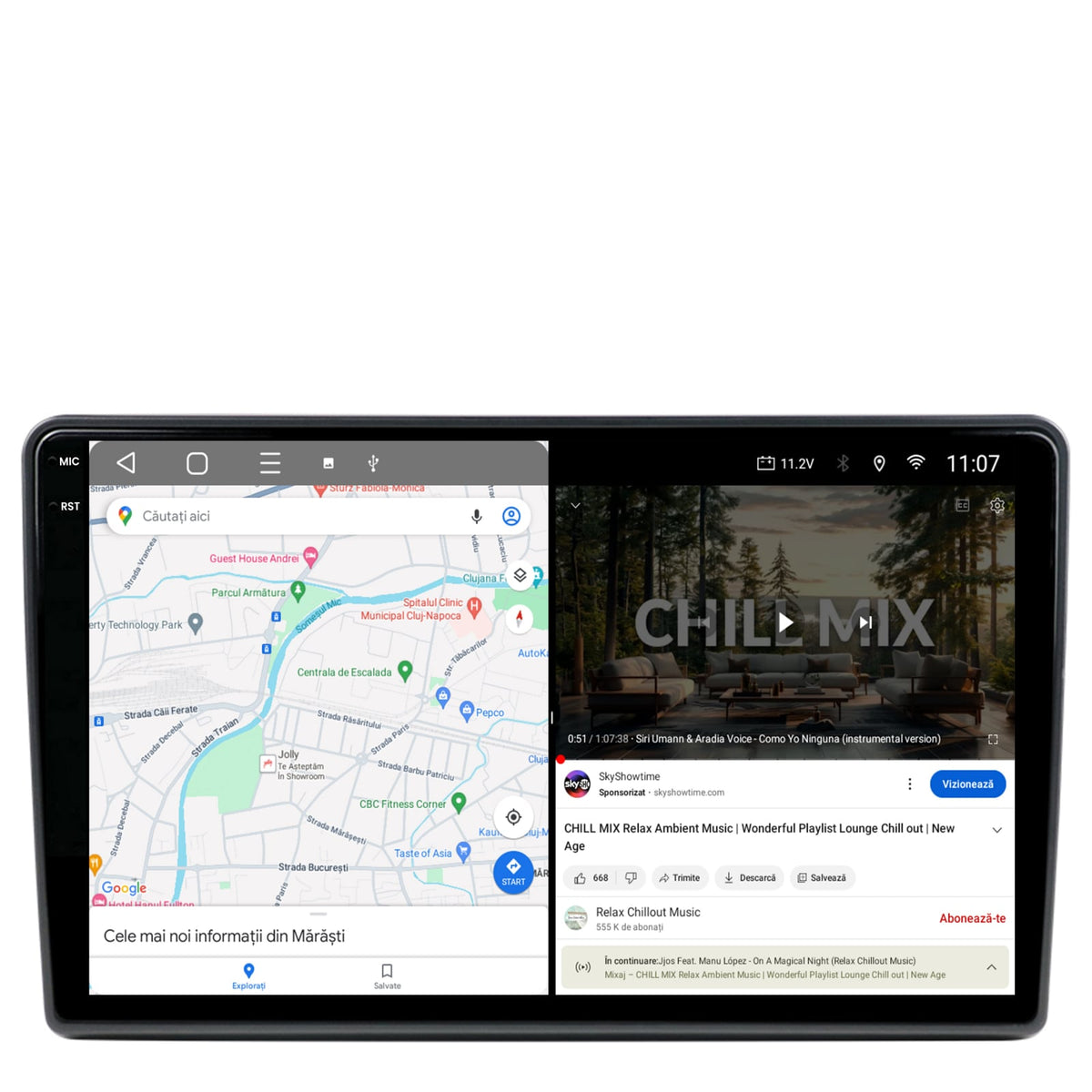 Navigatie 2K HUB64 Hyundai H1 (2010-2014), 4GB RAM, Android, Octacore, Slot Sim 4G, DSP, GPS, Wi-FI, Carplay, Android Auto, USB, Bluetooth, Waze, Touchscreen, 9.5 Inch