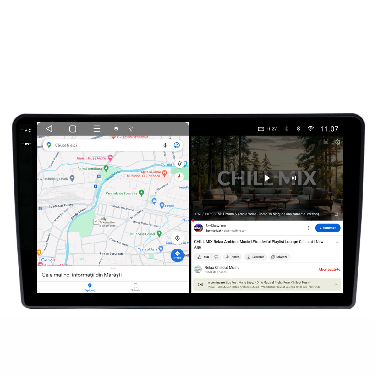 Navigatie 2K HUB64 Hyundai H1 (2010-2014), 8GB RAM, Android, Octacore, Slot Sim 4G, DSP, GPS, Wi-FI, Carplay, Android Auto, USB, Bluetooth, Waze, Touchscreen, 9.5 Inch