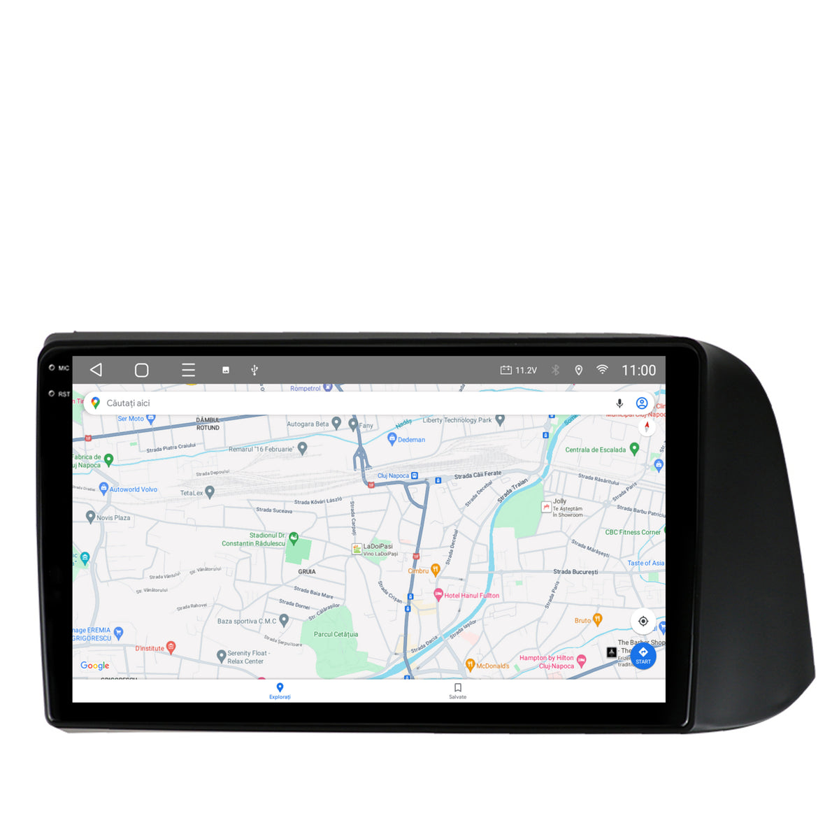 Navigatie 2K HUB64 Hyundai I10 (2020+), 8GB RAM, Android, Octacore, Slot Sim 4G, DSP, GPS, Wi-FI, Carplay, Android Auto, USB, Bluetooth, Waze, Touchscreen, 9.5 Inch