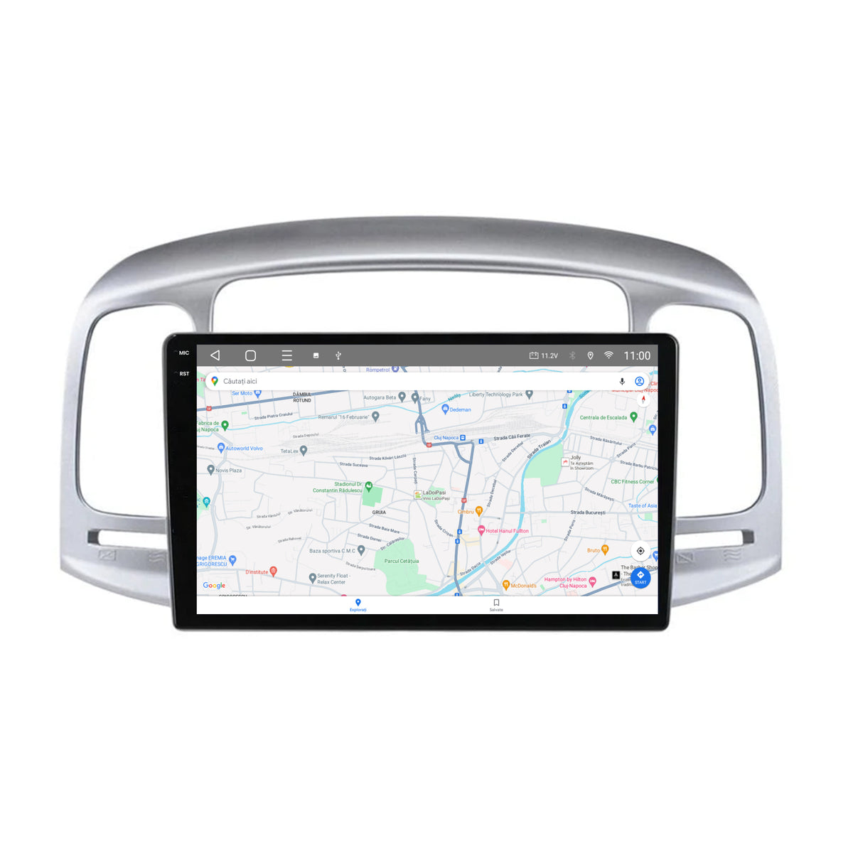 Navigatie 2K HUB64 Hyundai Accent (2006-2011), 8GB RAM, Android, Octacore, Slot Sim 4G, DSP, GPS, Wi-FI, Carplay, Android Auto, USB, Bluetooth, Waze, Touchscreen, 9.5 Inch