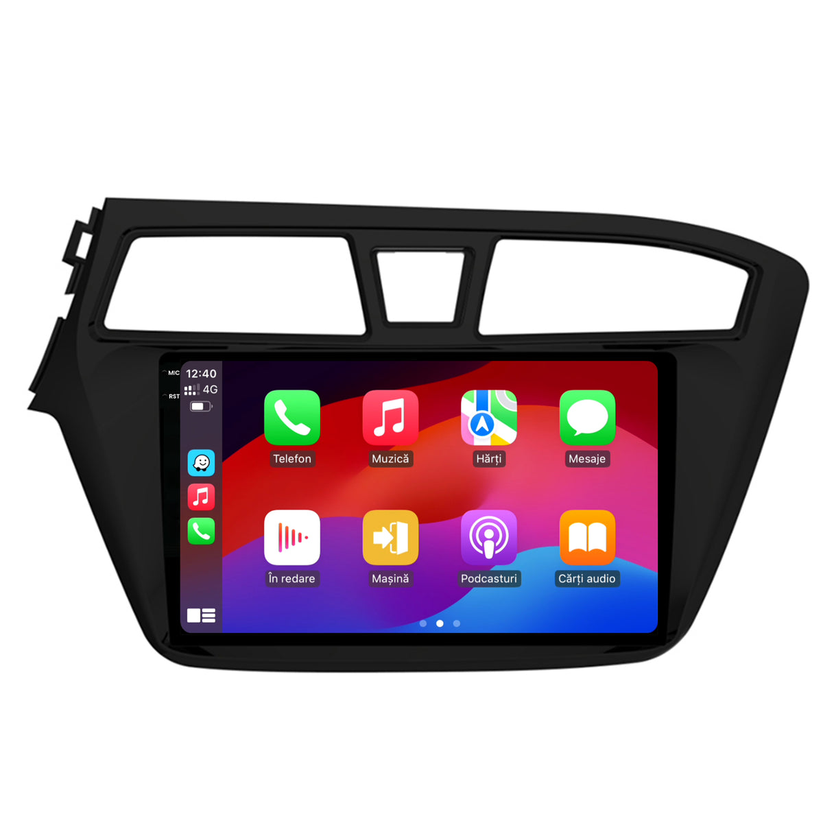 Navigatie 2K HUB64 Hyundai I20 (2014-2018), 4GB RAM, Android, Octacore, Slot Sim 4G, DSP, GPS, Wi-FI, Carplay, Android Auto, USB, Bluetooth, Waze, Touchscreen, 9.5 Inch