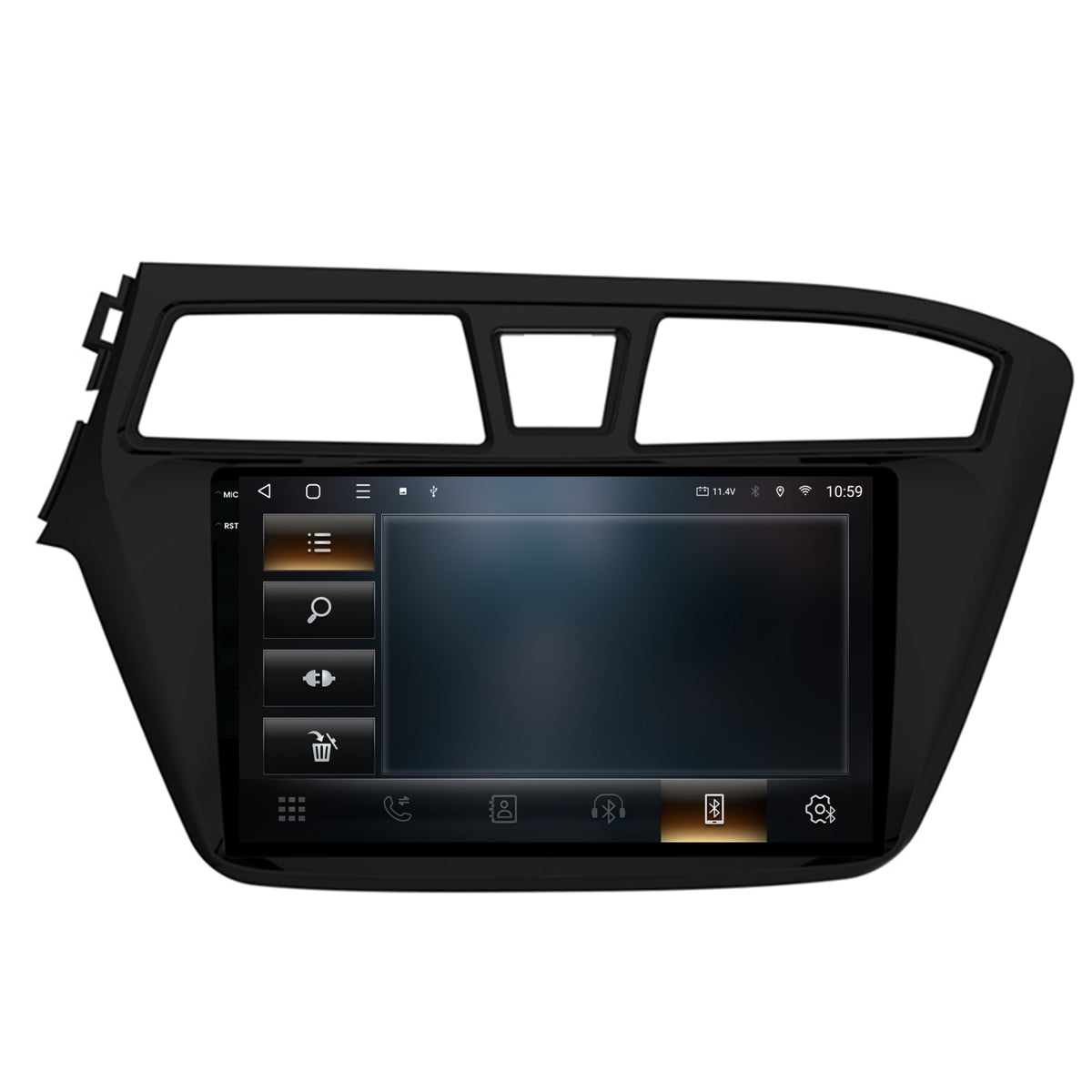 Navigatie 2K HUB64 Hyundai I20 (2014-2018), 4GB RAM, Android, Octacore, Slot Sim 4G, DSP, GPS, Wi-FI, Carplay, Android Auto, USB, Bluetooth, Waze, Touchscreen, 9.5 Inch