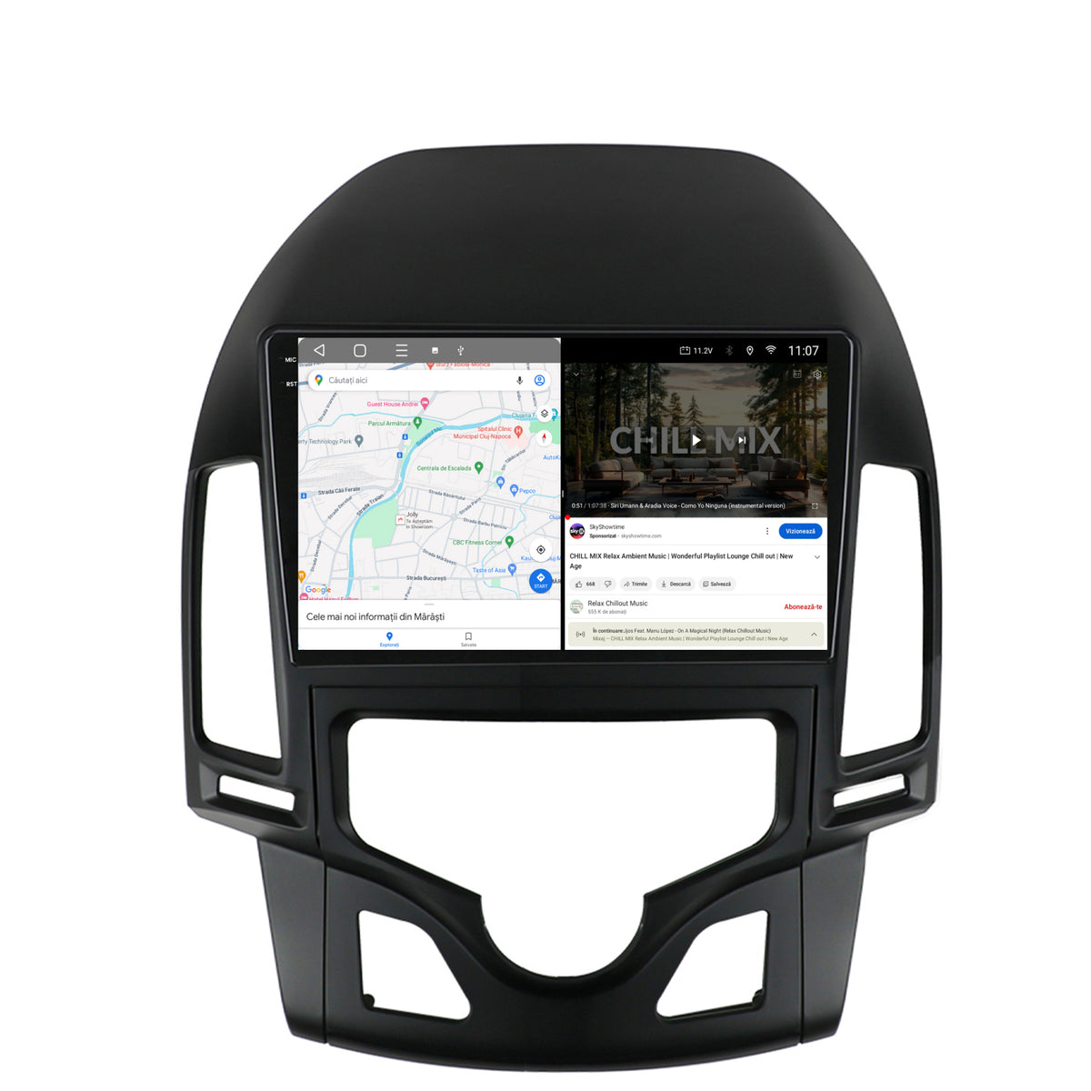 Navigatie 2K HUB64 Hyundai I30 (2007-2012), Clima Automata, 8GB RAM, Android, Octacore, Slot Sim 4G, DSP, GPS, Wi-FI, Carplay, Android Auto, USB, Bluetooth, Waze, Touchscreen, 9.5 Inch