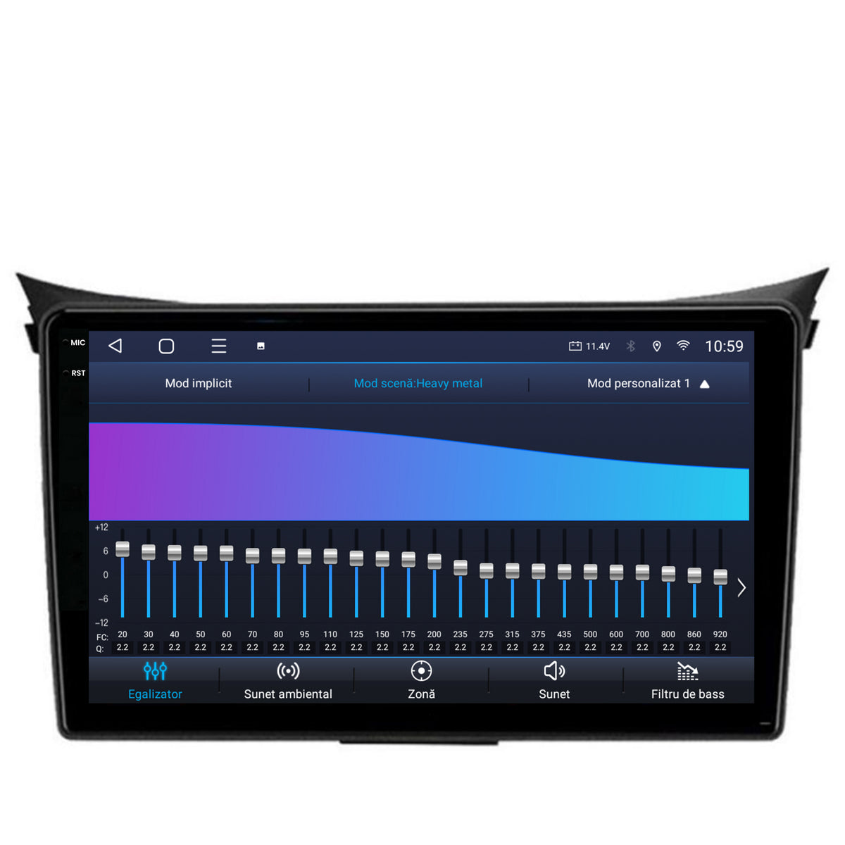 Navigatie 2K HUB64 Hyundai I30 (2012-2016), 4GB RAM, Android, Octacore, Slot Sim 4G, DSP, GPS, Wi-FI, Carplay, Android Auto, USB, Bluetooth, Waze, Touchscreen, 9.5 Inch