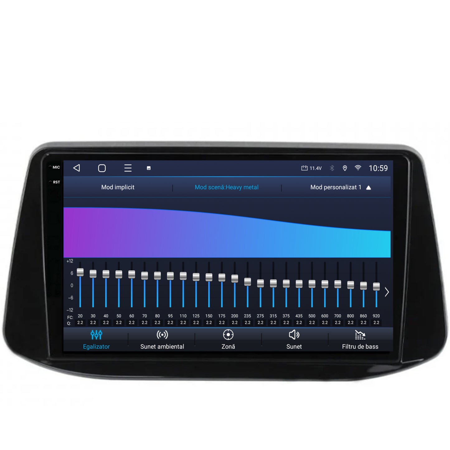 Navigatie 2K HUB64 Hyundai I30 (2017-Prezent), 4GB RAM, Android, Octacore, Slot Sim 4G, DSP, GPS, Wi-FI, Carplay, Android Auto, USB, Bluetooth, Waze, Touchscreen, 9.5 Inch