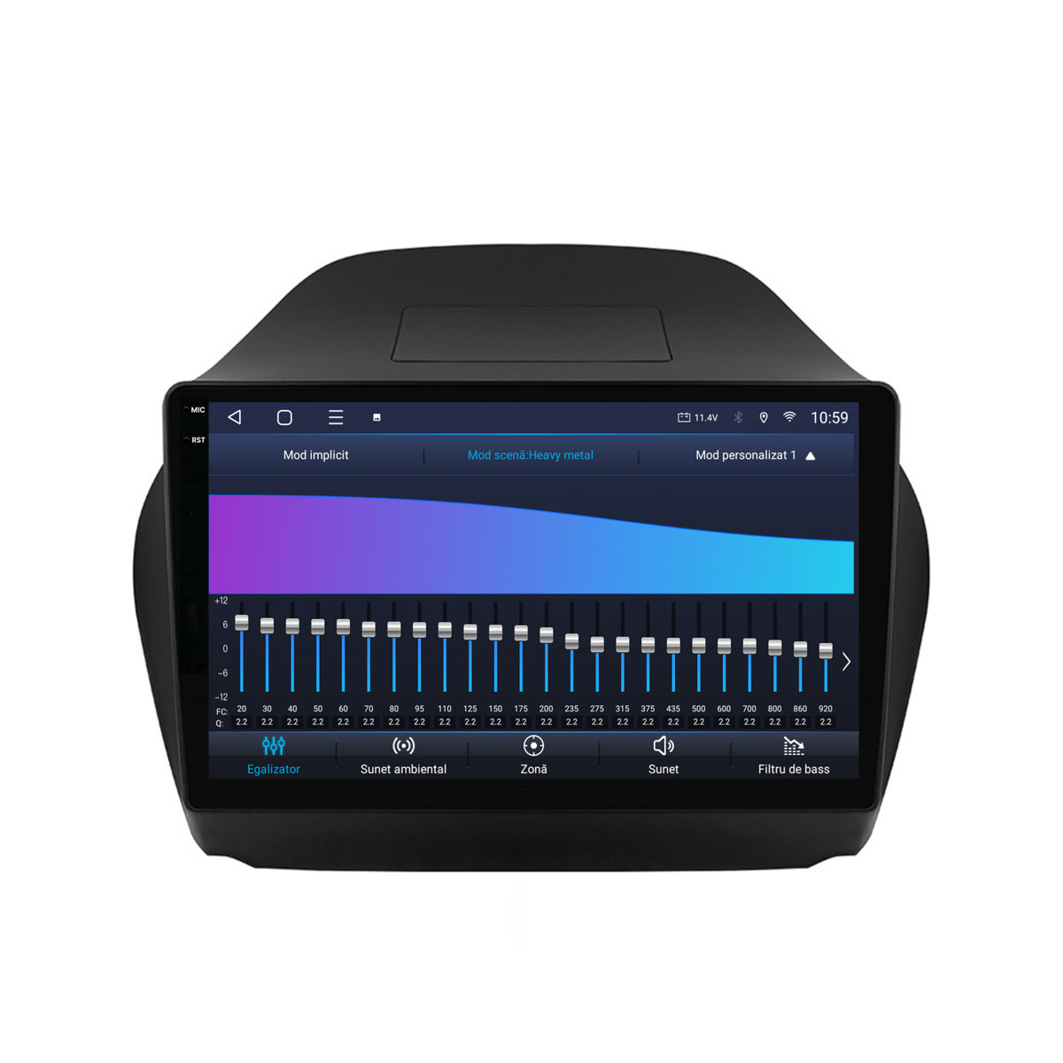 Navigatie 2K HUB64 Hyundai IX35 (2009-2015), 4GB RAM, Android, Octacore, Slot Sim 4G, DSP, GPS, Wi-FI, Carplay, Android Auto, USB, Bluetooth, Waze, Touchscreen, 10.36 Inch