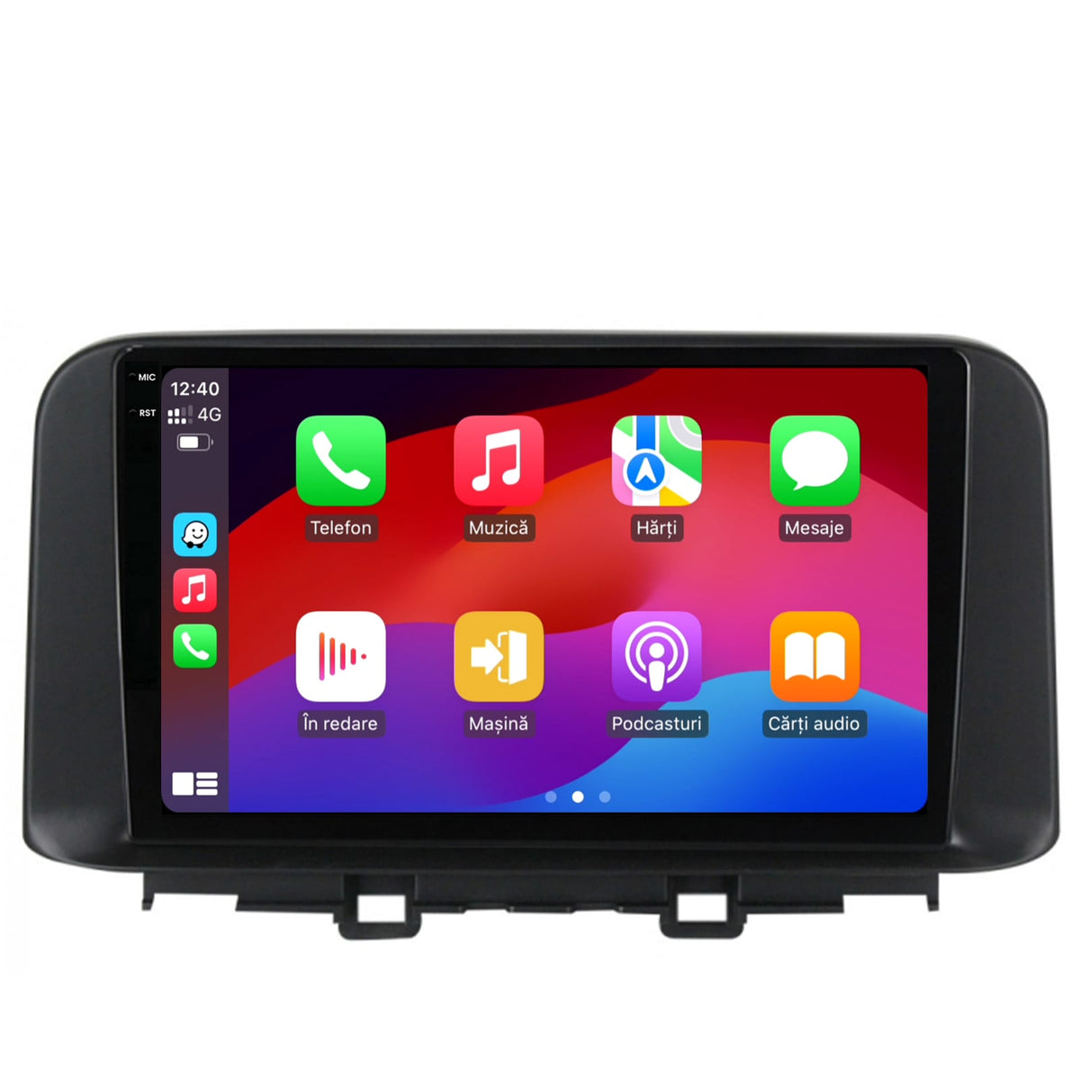 Navigatie 2K HUB64 Hyundai Kona (2018+), 8GB RAM, Android, Octacore, Slot Sim 4G, DSP, GPS, Wi-FI, Carplay, Android Auto, USB, Bluetooth, Waze, Touchscreen, 10.36 Inch