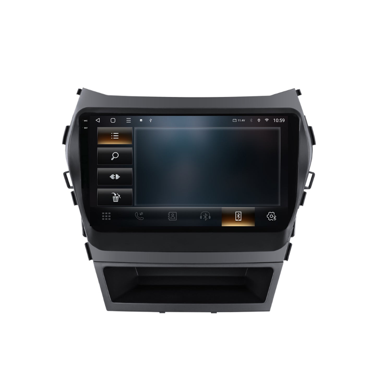 Navigatie 2K HUB64 Hyundai Santa Fe IX45 (2013-2017), 8GB RAM, Android, Octacore, Slot Sim 4G, DSP, GPS, Wi-FI, Carplay, Android Auto, USB, Bluetooth, Waze, Touchscreen, 9.5 Inch
