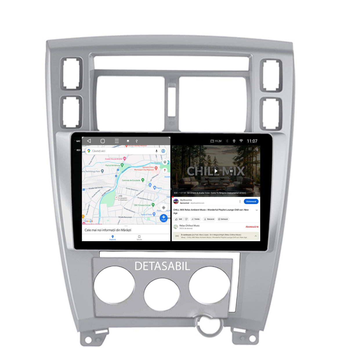 Navigatie 2K HUB64 Hyundai Tucson(2004-2009), 4GB RAM, Android, Octacore, Slot Sim 4G, DSP, GPS, Wi-FI, Carplay, Android Auto, USB, Bluetooth, Waze, Touchscreen, 10.36 Inch