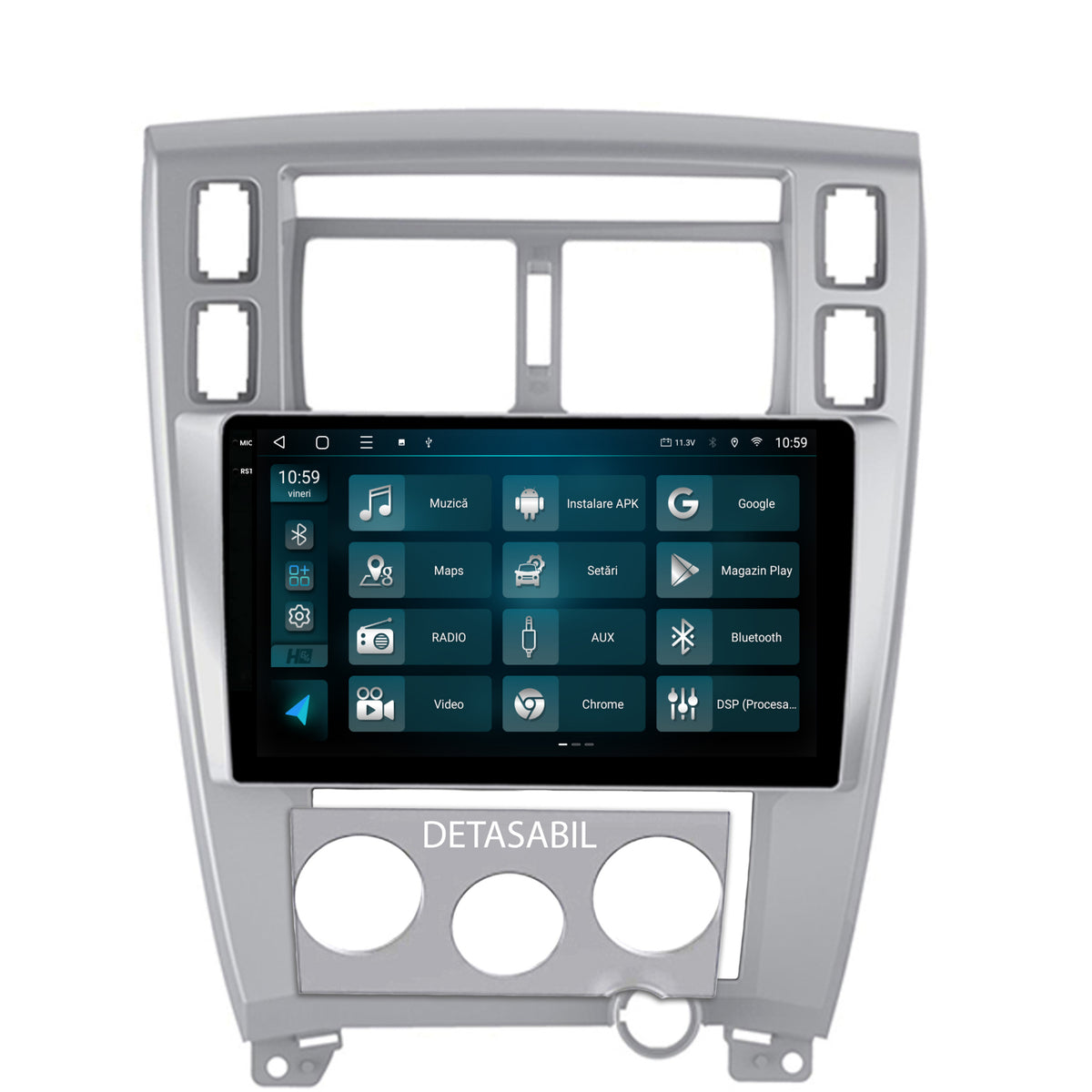 Navigatie 2K HUB64 Hyundai Tucson(2004-2009), 4GB RAM, Android, Octacore, Slot Sim 4G, DSP, GPS, Wi-FI, Carplay, Android Auto, USB, Bluetooth, Waze, Touchscreen, 10.36 Inch