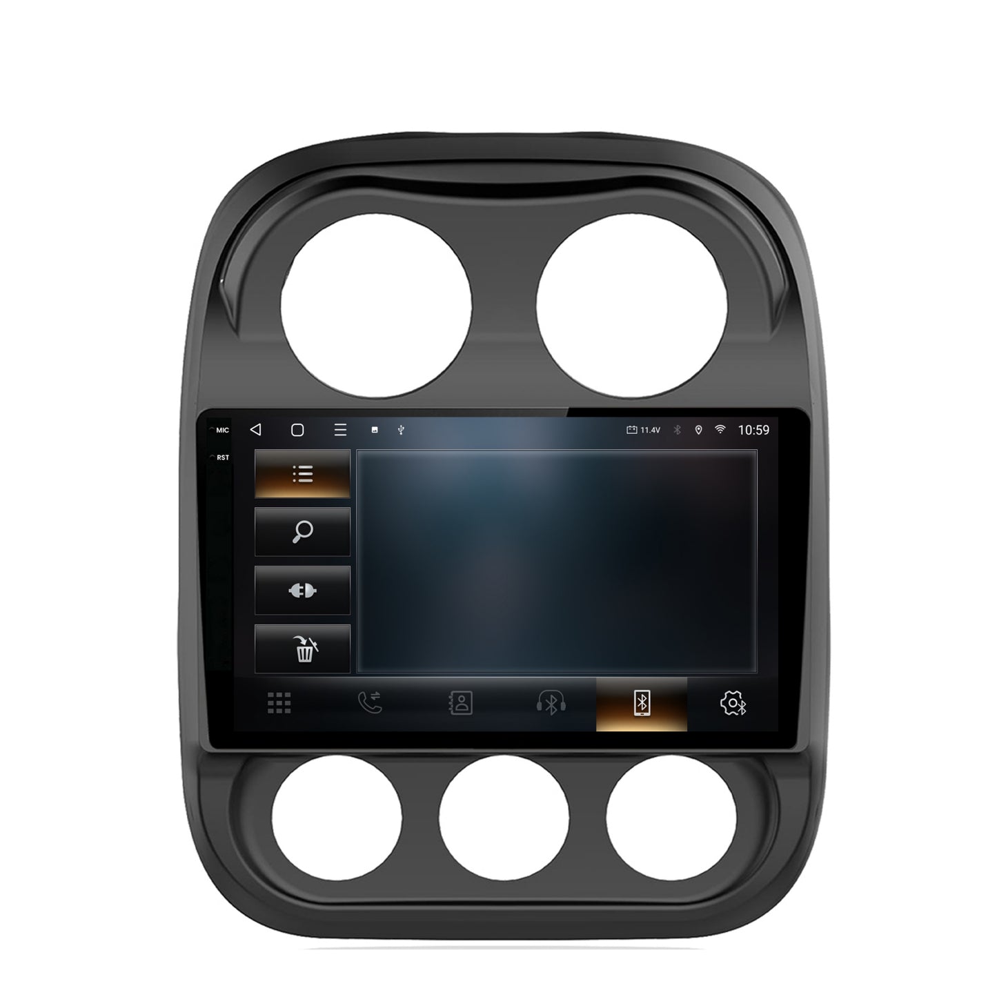 Navigatie 2K HUB64 Jeep Compass (2009-2016), 8GB RAM, Android, Octacore, Slot Sim 4G, DSP, GPS, Wi-FI, Carplay, Android Auto, USB, Bluetooth, Waze, Touchscreen, 10.36 Inch