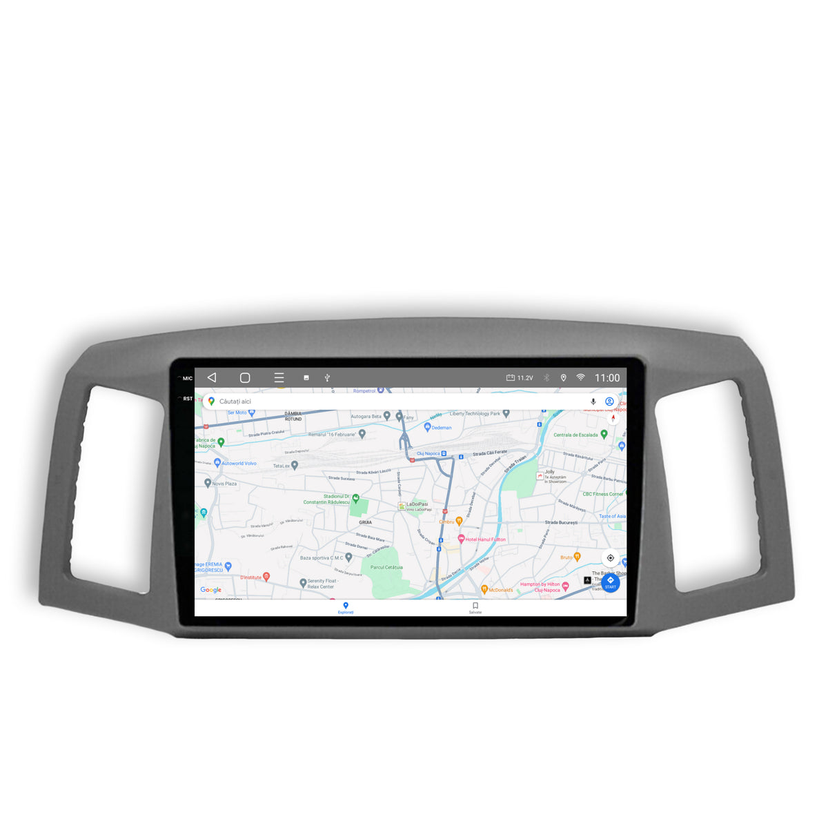 Navigatie 2K HUB64 Jeep Grand Cherokee (2004-2007), 8GB RAM, Android, Octacore, Slot Sim 4G, DSP, GPS, Wi-FI, Carplay, Android Auto, USB, Bluetooth, Waze, Touchscreen, 9.5 Inch