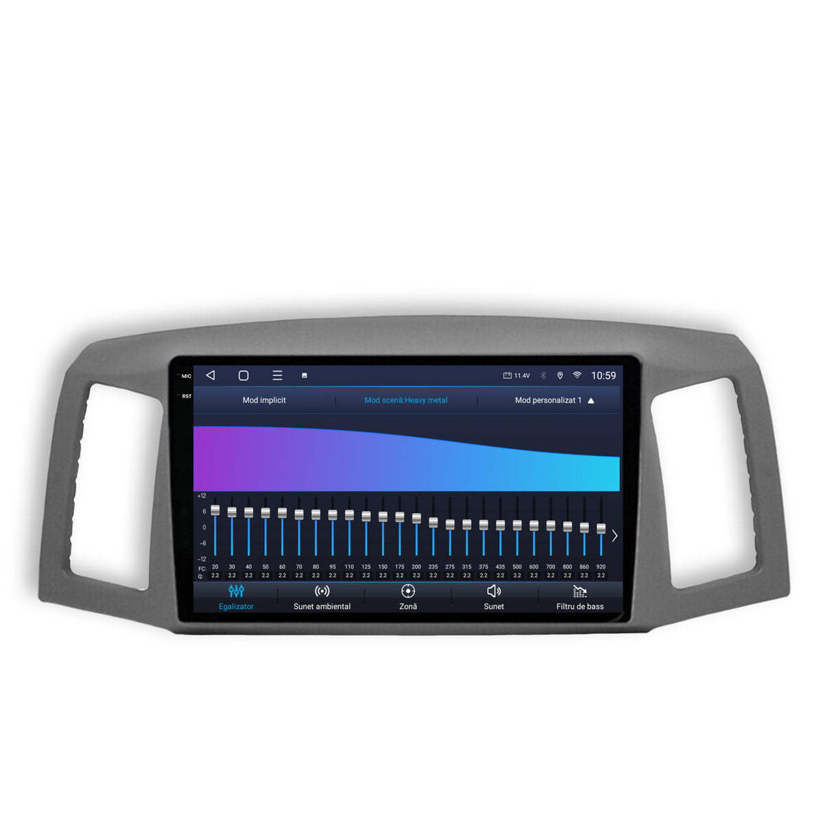 Navigatie 2K HUB64 Jeep Grand Cherokee (2004-2007), 8GB RAM, Android, Octacore, Slot Sim 4G, DSP, GPS, Wi-FI, Carplay, Android Auto, USB, Bluetooth, Waze, Touchscreen, 9.5 Inch