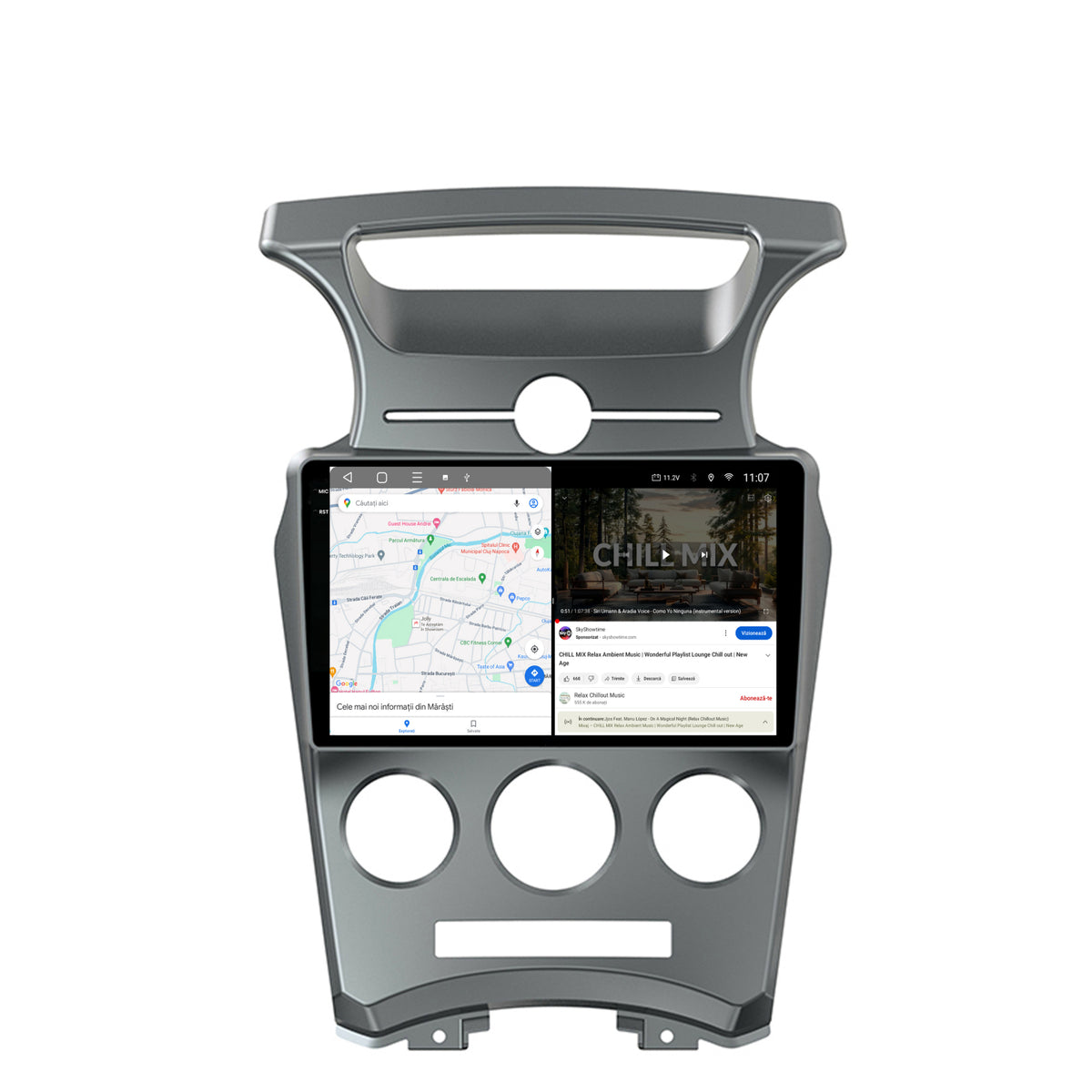 Navigatie 2K HUB64 Kia Carens (2007-2011), 8GB RAM, Android, Octacore, Slot Sim 4G, DSP, GPS, Wi-FI, Carplay, Android Auto, USB, Bluetooth, Waze, Touchscreen, 9.5 Inch
