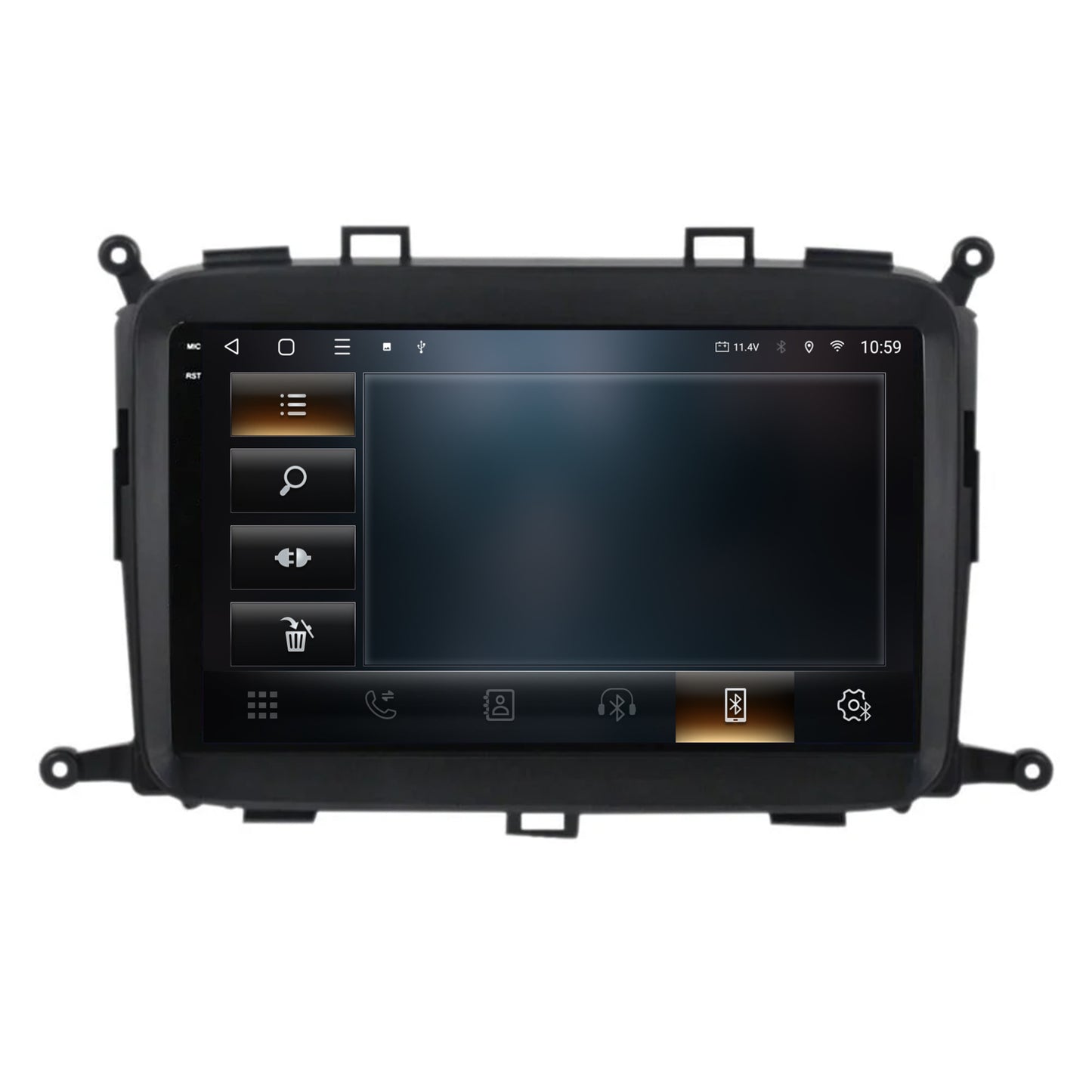 Navigatie 2K HUB64 Kia Carens (2012-2017), 8GB RAM, Android, Octacore, Slot Sim 4G, DSP, GPS, Wi-FI, Carplay, Android Auto, USB, Bluetooth, Waze, Touchscreen, 9.5 Inch