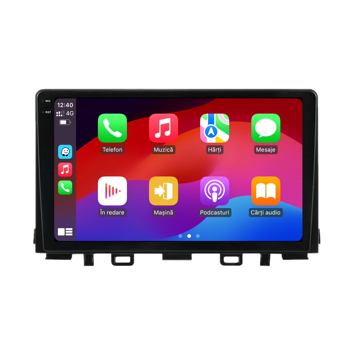 Navigatie 2K HUB64 Kia Rio (2017-2024), 4GB RAM, Android, Octacore, Slot Sim 4G, DSP, GPS, Wi-FI, Carplay, Android Auto, USB, Bluetooth, Waze, Touchscreen, 9.5 Inch