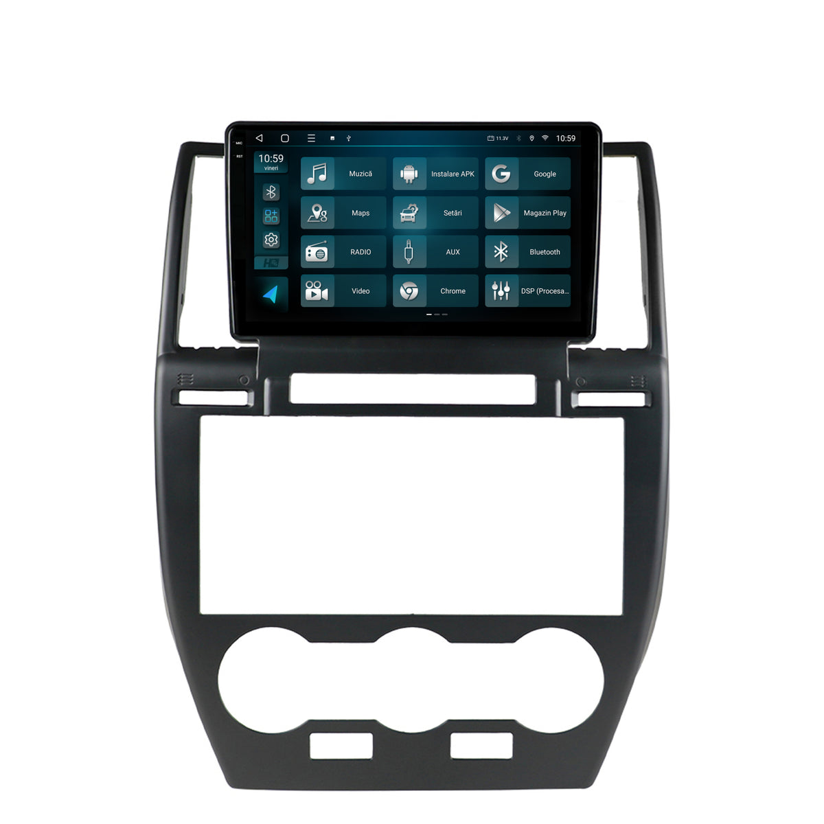 Navigatie 2K HUB64 Land Rover Freelander 2 (2006-2012), 4GB RAM, Android, Octacore, Slot Sim 4G, DSP, GPS, Wi-FI, Carplay, Android Auto, USB, Bluetooth, Waze, Touchscreen, 9.5 Inch