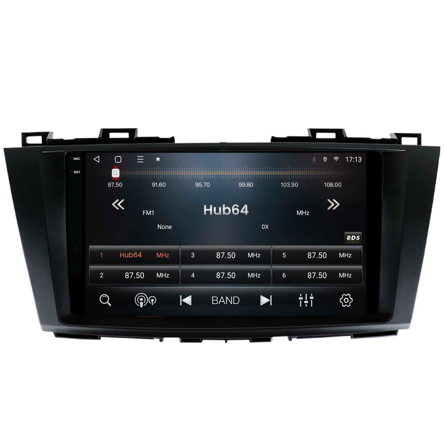 Navigatie 2K HUB64 Mazda 5 (2010-2015), 4GB RAM, Android, Octacore, Slot Sim 4G, DSP, GPS, Wi-FI, Carplay, Android Auto, USB, Bluetooth, Waze, Touchscreen, 9.5 Inch
