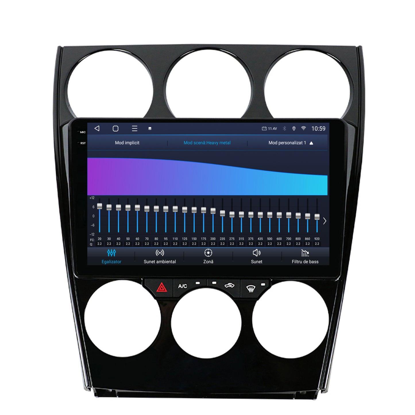 Navigatie 2K HUB64 Mazda 6 (2002-2008), 8GB RAM, Android, Octacore, Slot Sim 4G, DSP, GPS, Wi-FI, Carplay, Android Auto, USB, Bluetooth, Waze, Touchscreen, 9.5 Inch