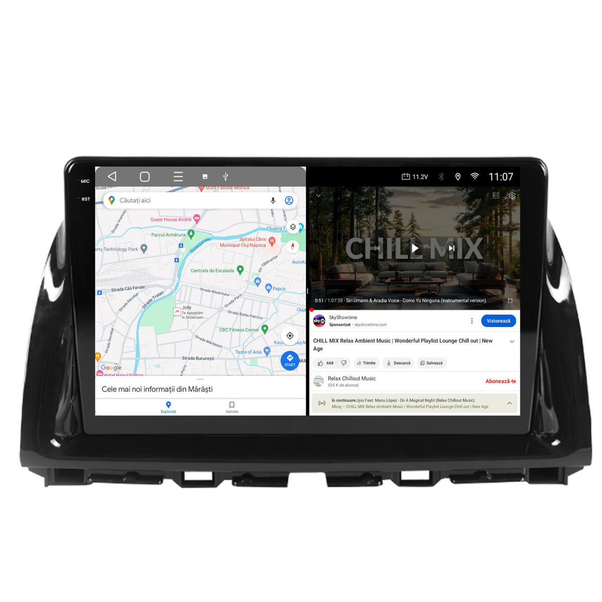 Navigatie 2K HUB64 Mazda CX-5 (2012-2015), 8GB RAM, Android, Octacore, Slot Sim 4G, DSP, GPS, Wi-FI, Carplay, Android Auto, USB, Bluetooth, Waze, Touchscreen, 10.36 Inch