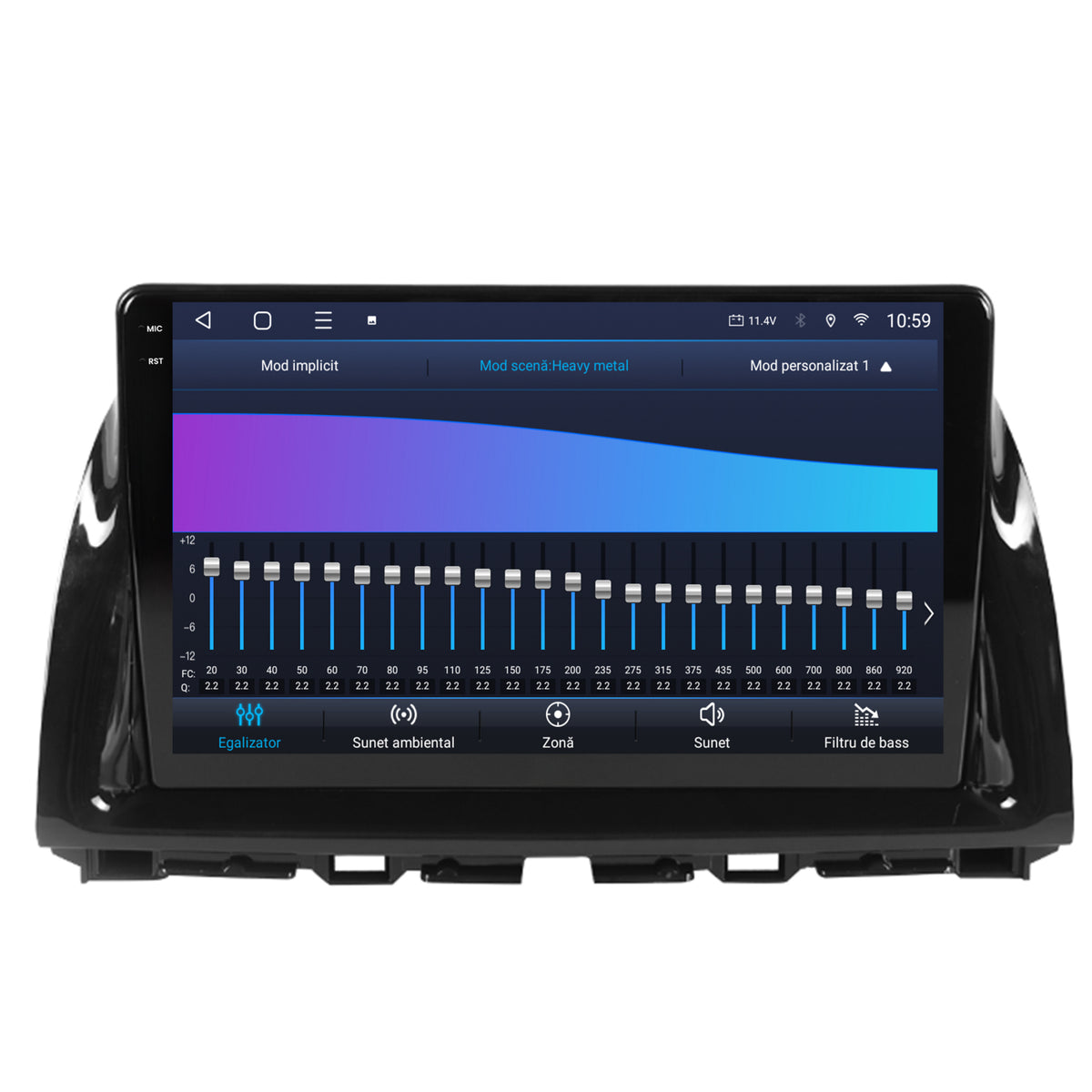 Navigatie 2K HUB64 Mazda CX-5 (2012-2015), 8GB RAM, Android, Octacore, Slot Sim 4G, DSP, GPS, Wi-FI, Carplay, Android Auto, USB, Bluetooth, Waze, Touchscreen, 10.36 Inch