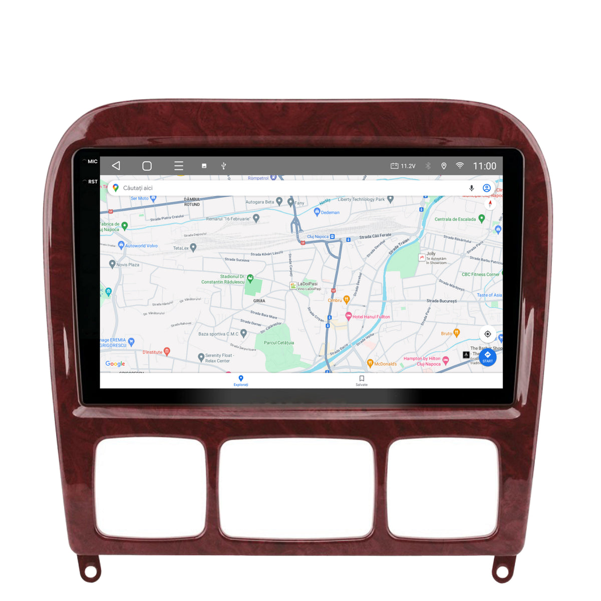 Navigatie 2K HUB64 Mercedes Benz S-Class (1998-2005), 4GB RAM, Android, Octacore, Slot Sim 4G, DSP, GPS, Wi-FI, Carplay, Android Auto, USB, Bluetooth, Waze, Touchscreen, 9.5 Inch