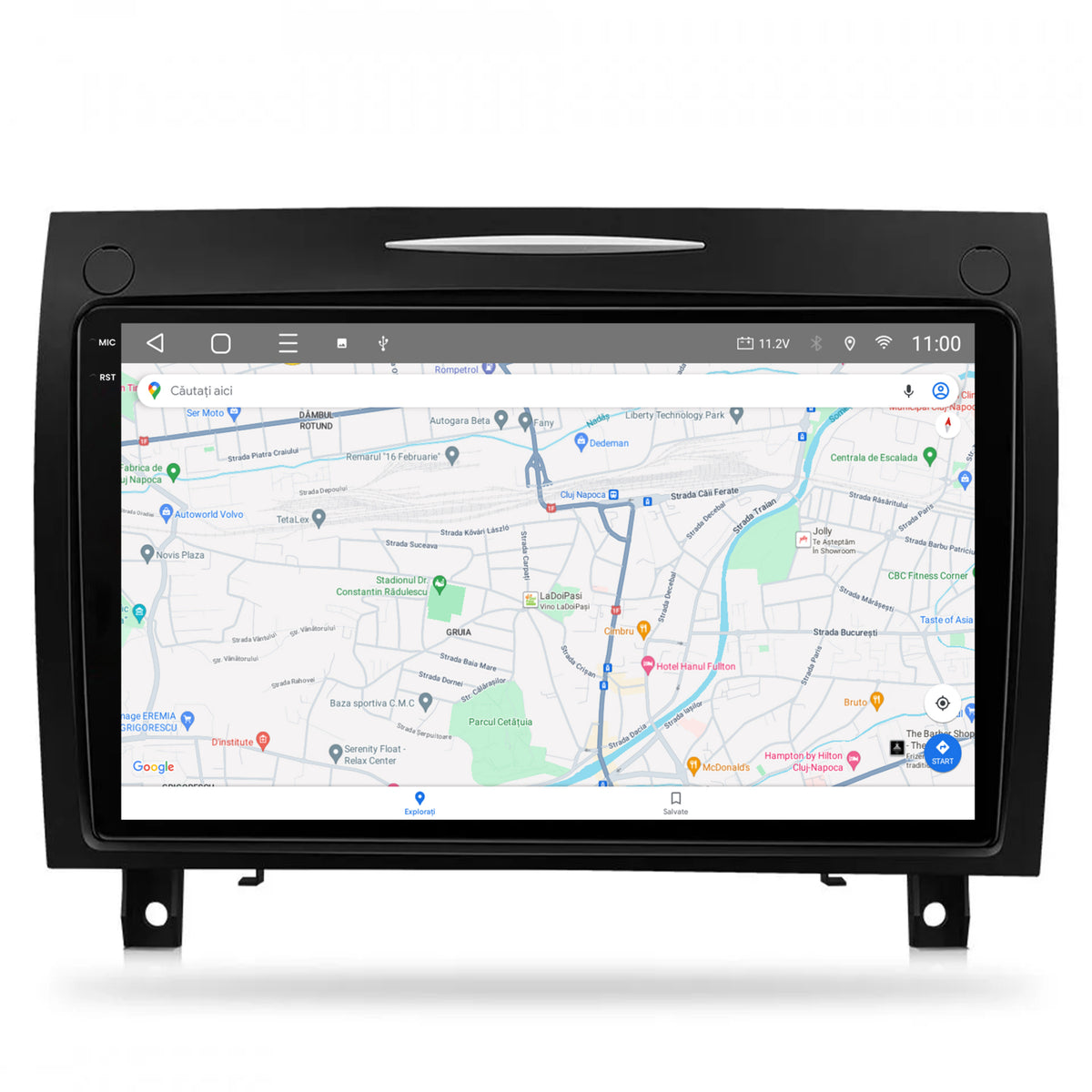 Navigatie 2K HUB64 Mercedes Benz SLK (2006-2010), 4GB RAM, Android, Octacore, Slot Sim 4G, DSP, GPS, Wi-FI, Carplay, Android Auto, USB, Bluetooth, Waze, Touchscreen, 9.5 Inch