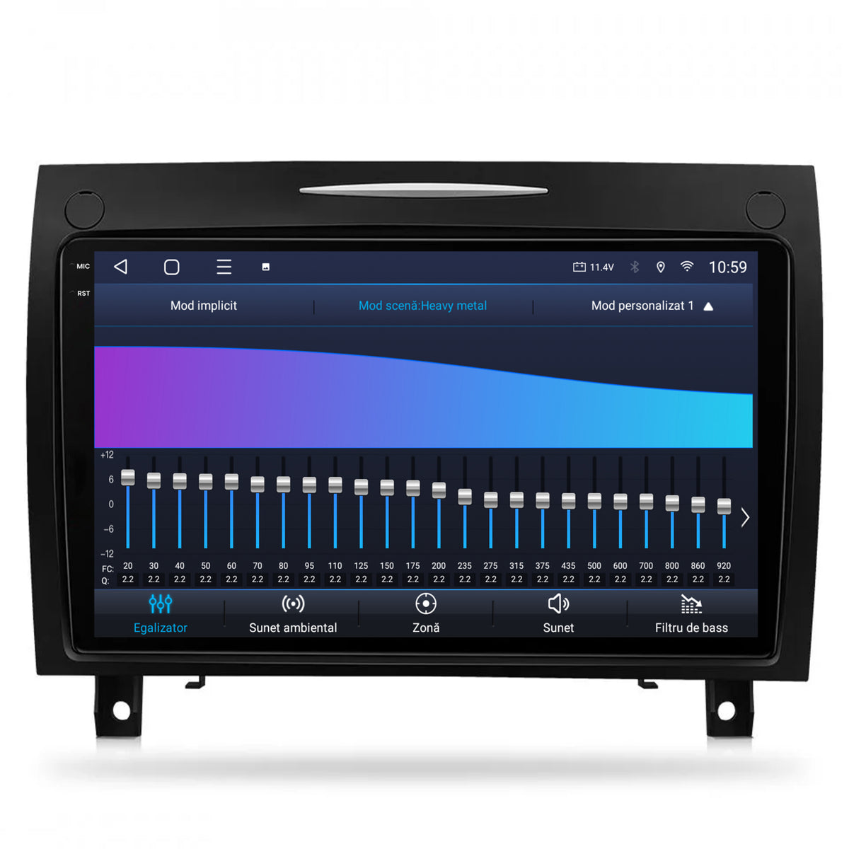Navigatie 2K HUB64 Mercedes Benz SLK (2006-2010), 4GB RAM, Android, Octacore, Slot Sim 4G, DSP, GPS, Wi-FI, Carplay, Android Auto, USB, Bluetooth, Waze, Touchscreen, 9.5 Inch