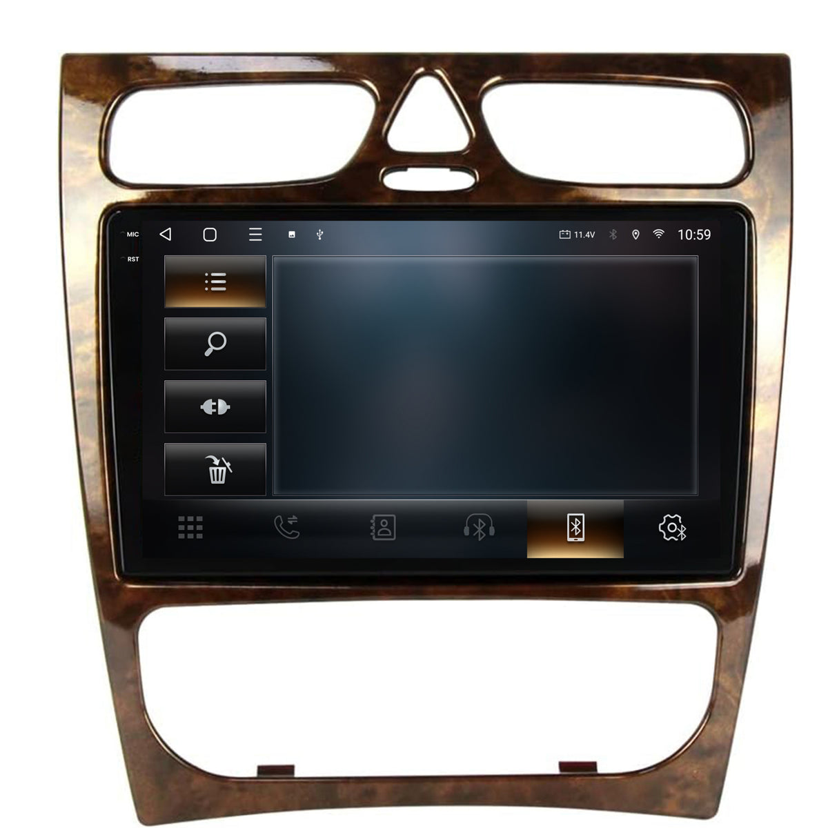 Navigatie 2K HUB64 Benz C Class (W203) (2002-2004), 8GB RAM, Android, Octacore, Slot Sim 4G, DSP, GPS, Wi-FI, Carplay, Android Auto, USB, Bluetooth, Waze, Touchscreen, 9.5 Inch