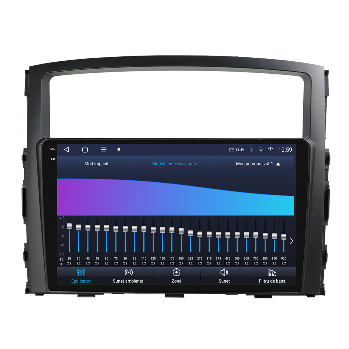 Navigatie 2K HUB64 Mitstubishi Pajero (2006-2014), 4GB RAM, Android, Octacore, Slot Sim 4G, DSP, GPS, Wi-FI, Carplay, Android Auto, USB, Bluetooth, Waze, Touchscreen, 9.5 Inch