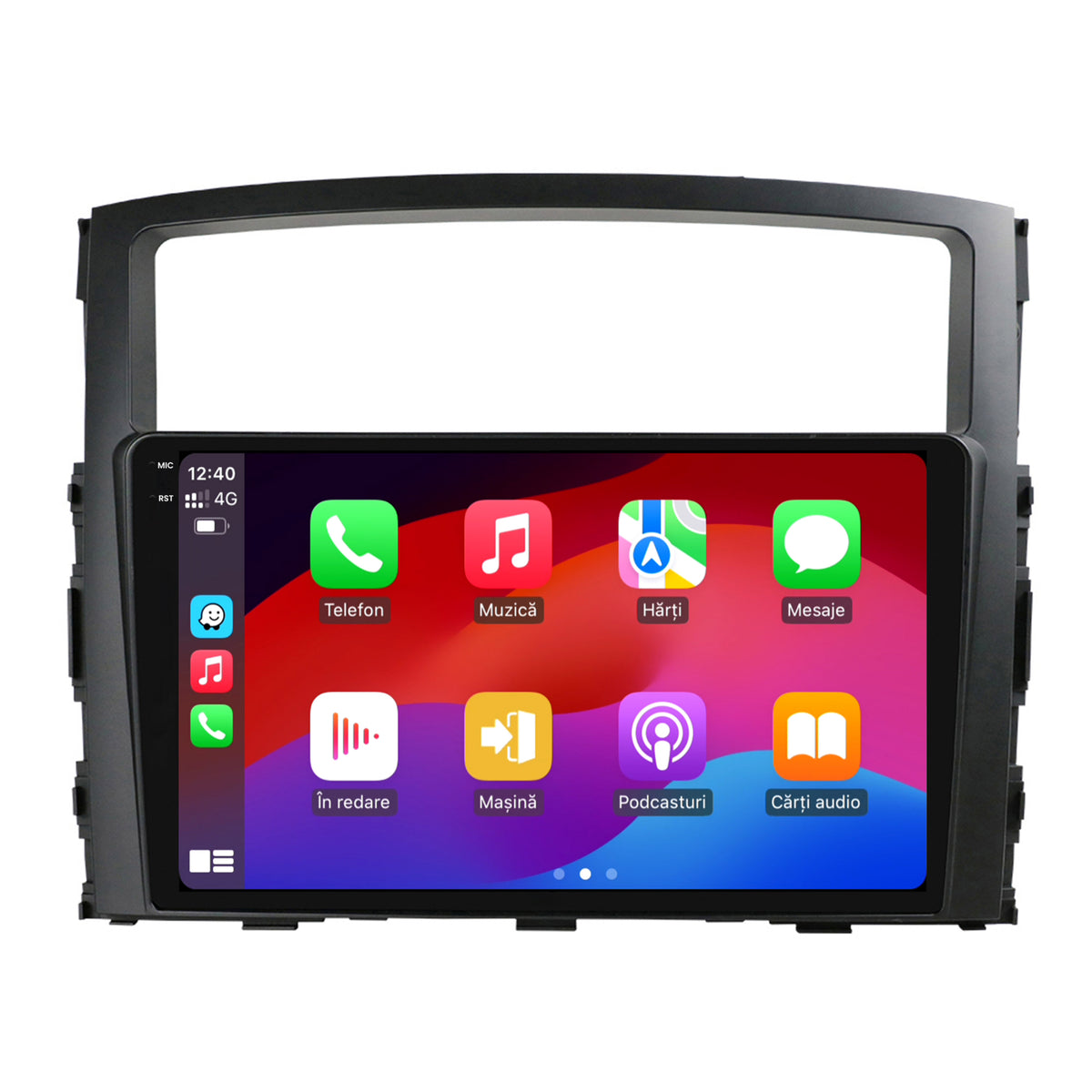 Navigatie 2K HUB64 Mitstubishi Pajero (2006-2014), 4GB RAM, Android, Octacore, Slot Sim 4G, DSP, GPS, Wi-FI, Carplay, Android Auto, USB, Bluetooth, Waze, Touchscreen, 9.5 Inch