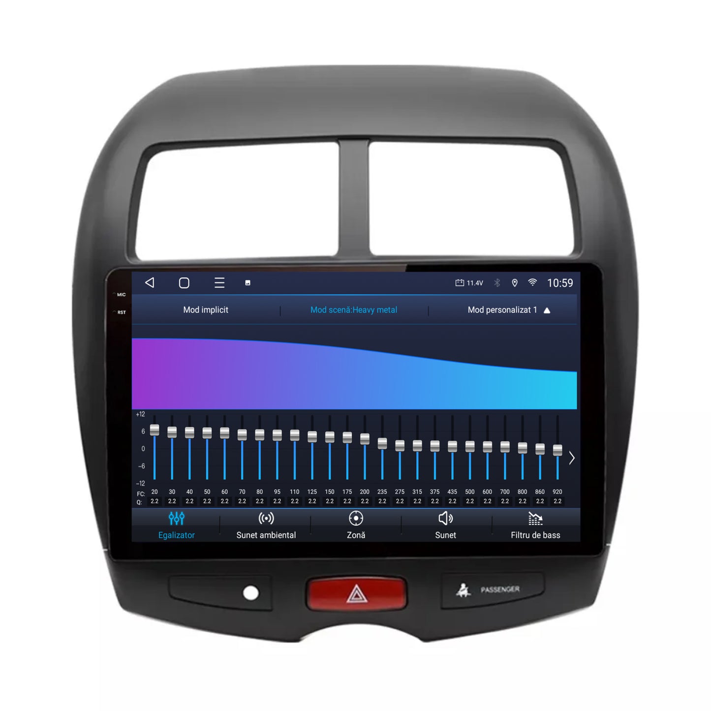 Navigatie 2K HUB64 Mitsubishi ASX / Peugeot 4008 (2010-2018), 4GB RAM, Android, Octacore, Slot Sim 4G, DSP, GPS, Wi-FI, Carplay, Android Auto, USB, Bluetooth, Waze, Touchscreen, 10.36 Inch